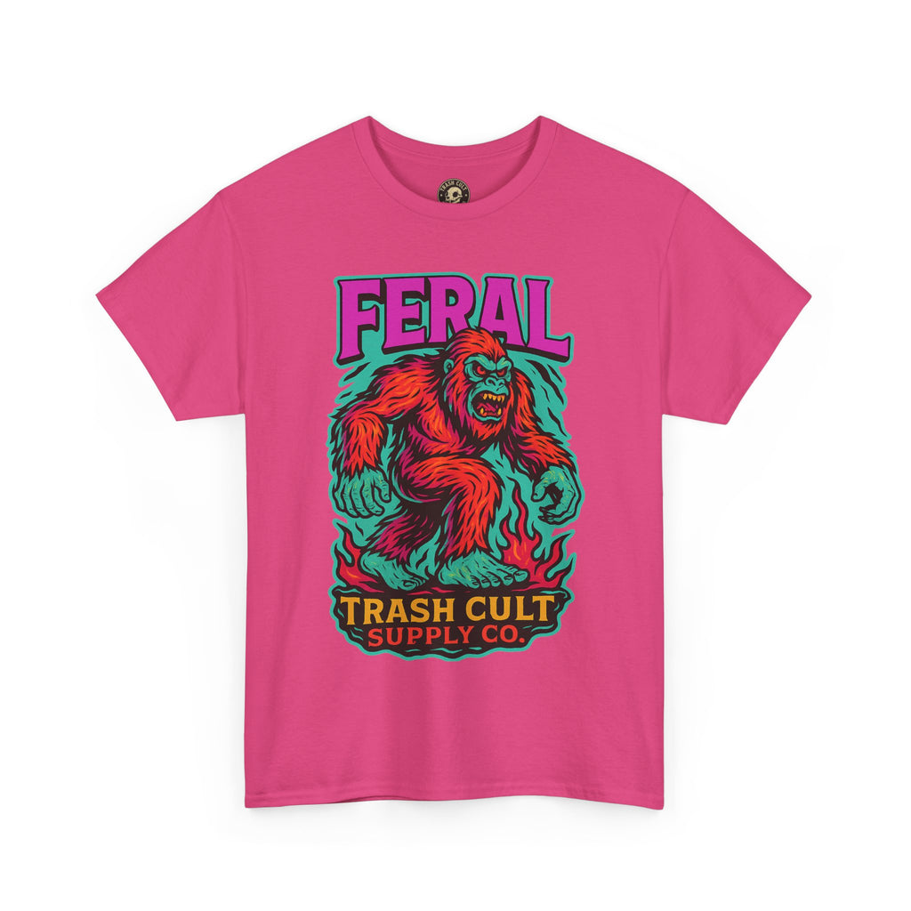 FERAL Bigfoot Shirt – Trashcore Bold Colors | Trash Cult Supply Co | Gildan 5000 Tee