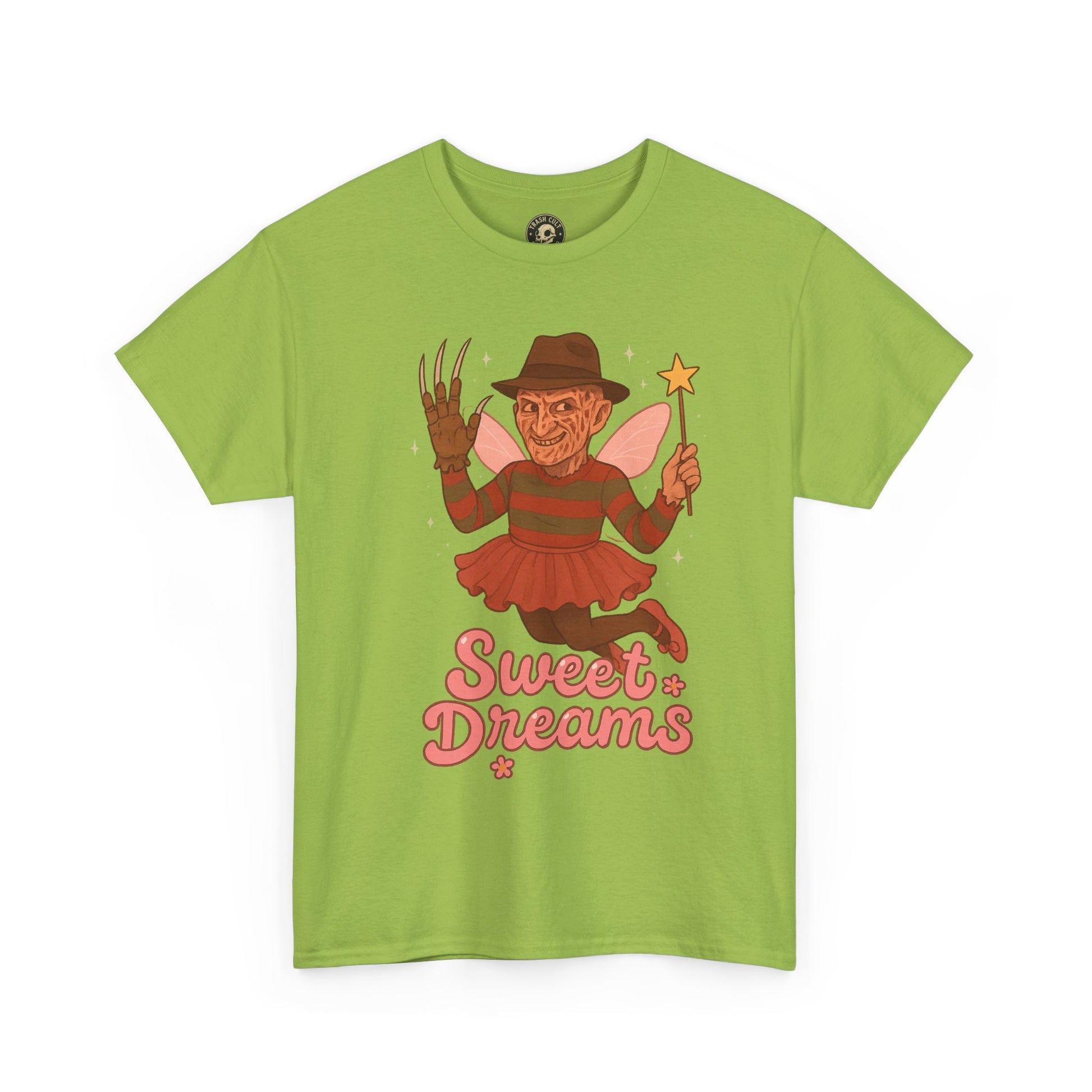 Freddy Krueger Fairy “Sweet Dreams” Funny Horror Parody T-Shirt – Gildan 5000