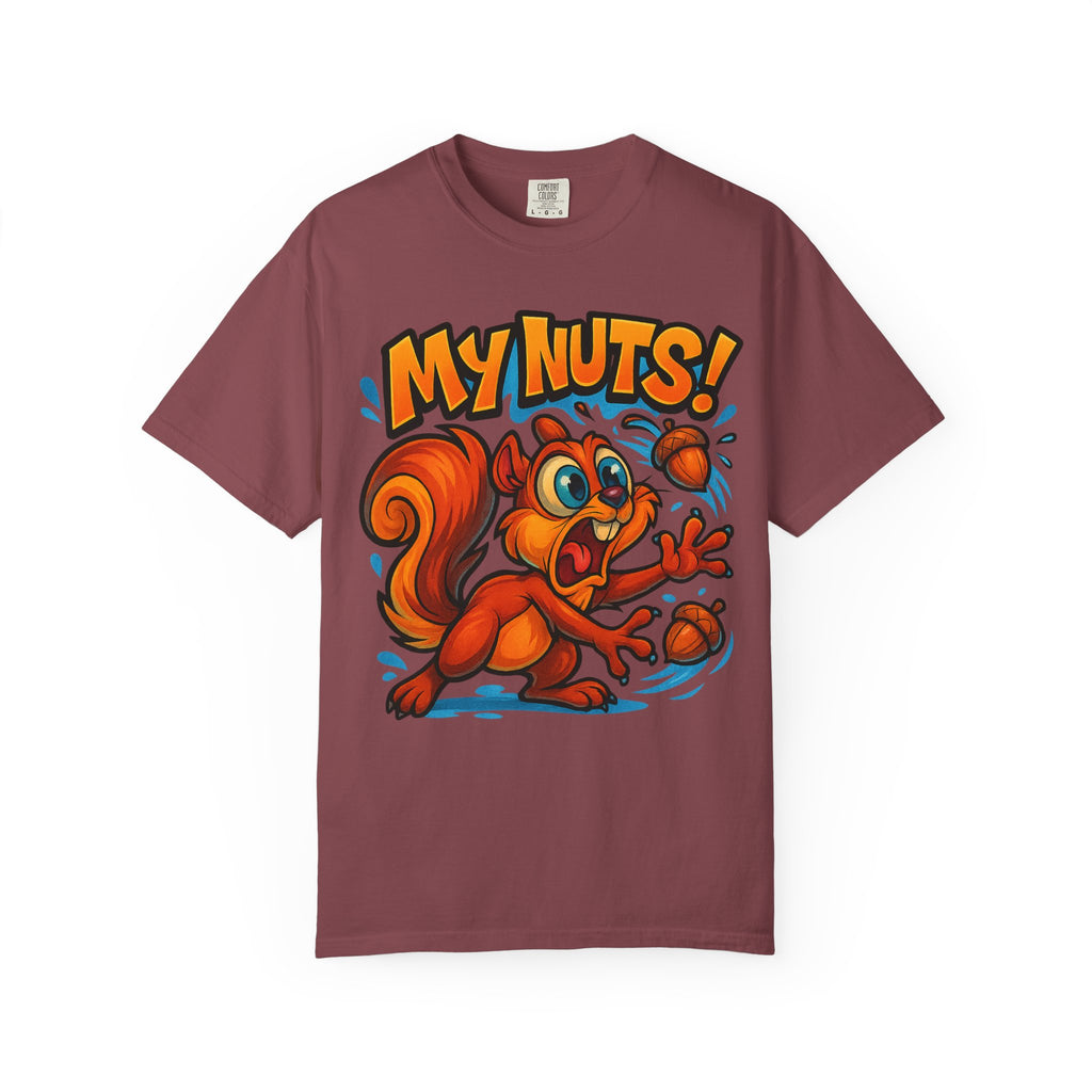 My Nuts! Squirrel Shirt – Funny New School Tattoo Style Tee | Gildan 5000