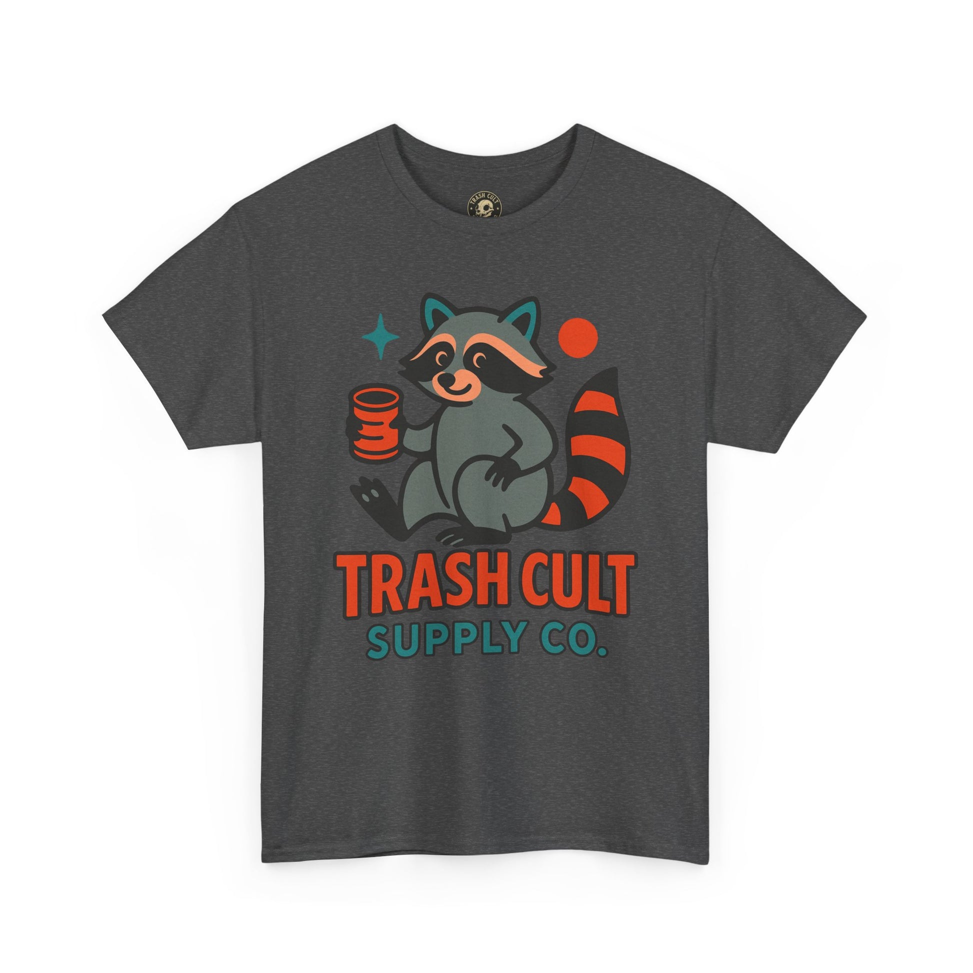 Trash Cult Supply Co. Unisex Heavy Cotton Tee, Eco-Friendly Tee, Gift for Raccoon Lovers, Cute Graphic T-Shirt, Trendy Streetwear, [...]