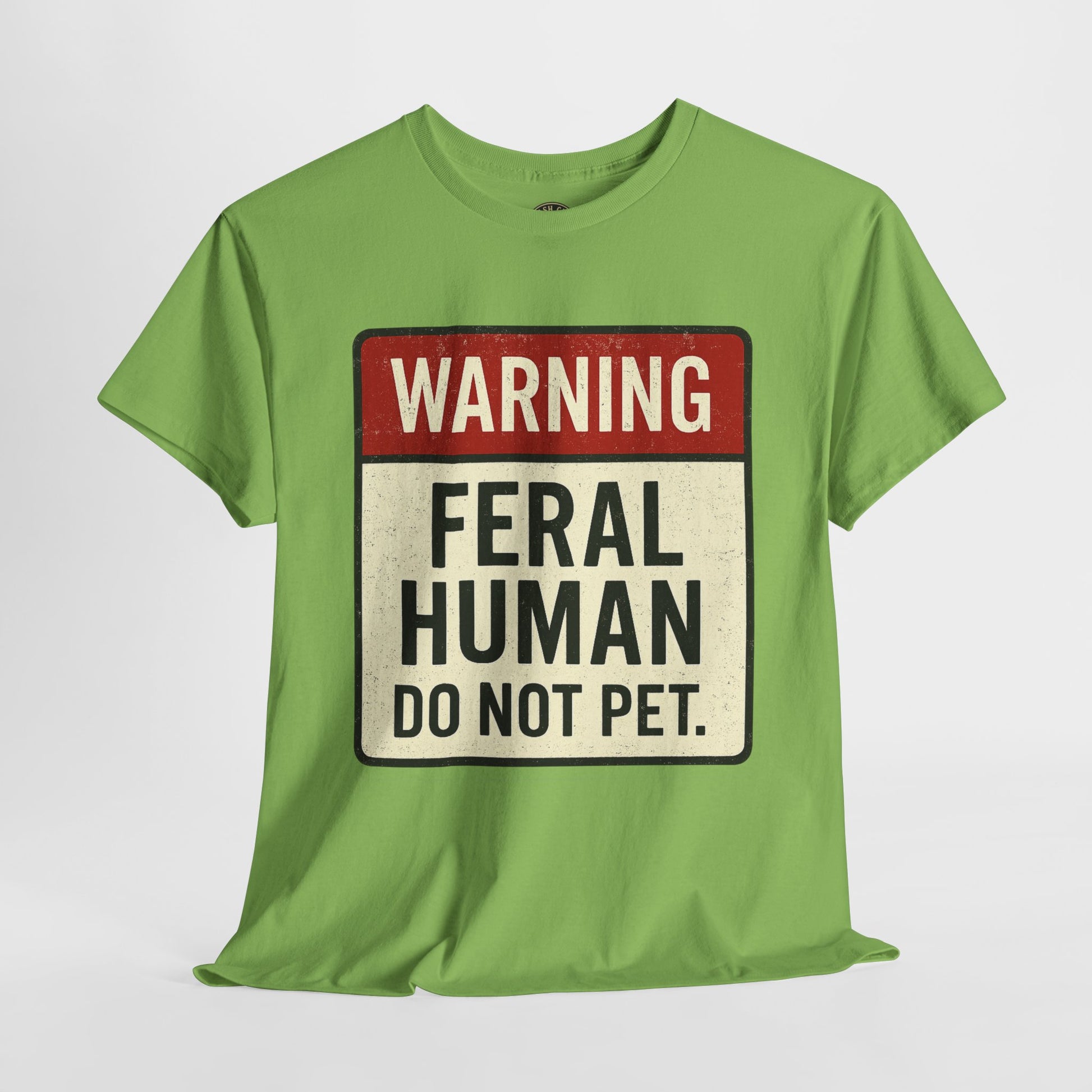 Warning Feral Human Tee: Unisex Humorous Cotton Shirt, Gift for Animal Lovers, Funny Tee, Unique Statement Apparel, Casual Wear, [...]