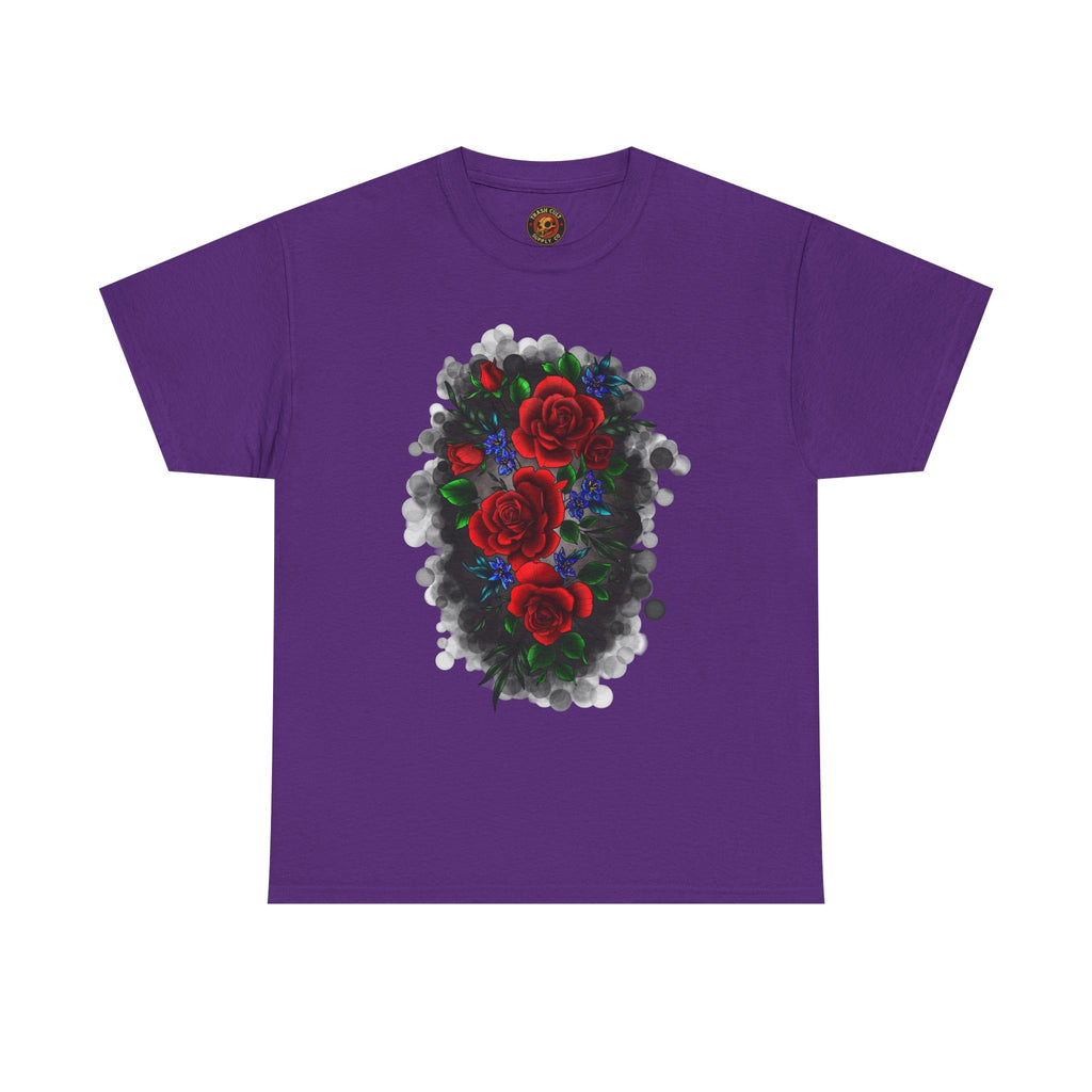 Floral Smoke Tattoo T-Shirt – Lara Davenport x Trash Cult Supply Co. Collab (Gildan 5000)