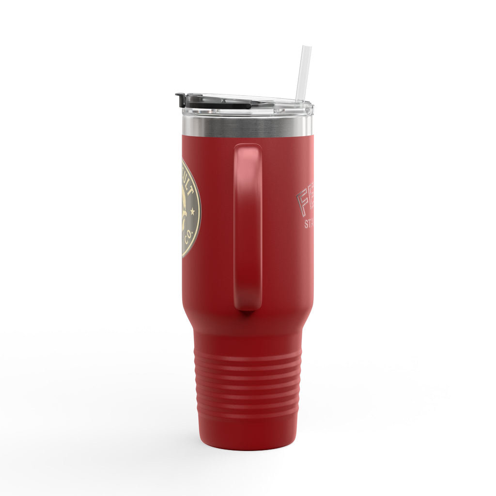 40oz Insulated Travel Mug with Handle – Leak-Proof Stainless Steel Tumbler for Hot & Cold Drinks | Trash Cult / FERAL Edition