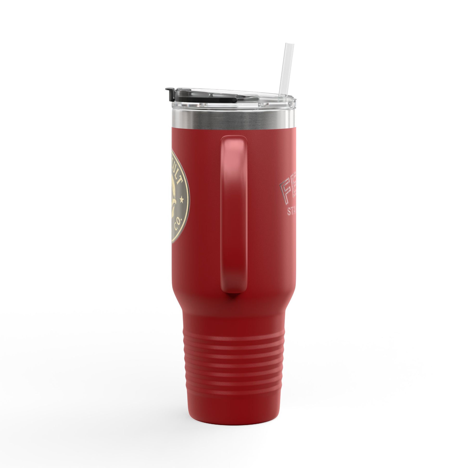 40oz Insulated Travel Mug with Handle – Leak-Proof Stainless Steel Tumbler for Hot & Cold Drinks | Trash Cult / FERAL Edition