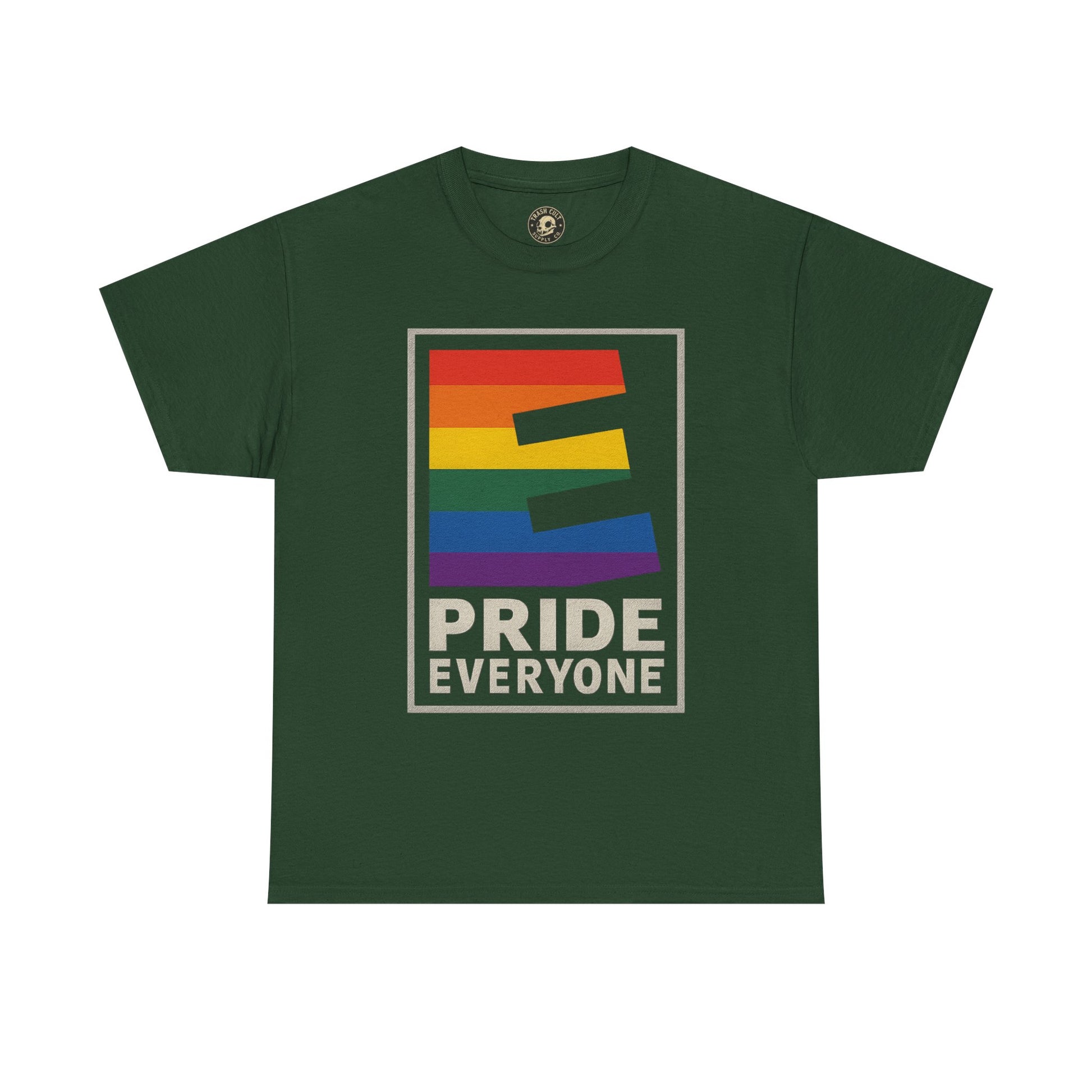 Pride “E for Everyone” T-Shirt – LGBTQ+ Inclusivity Graphic | Gildan 5000