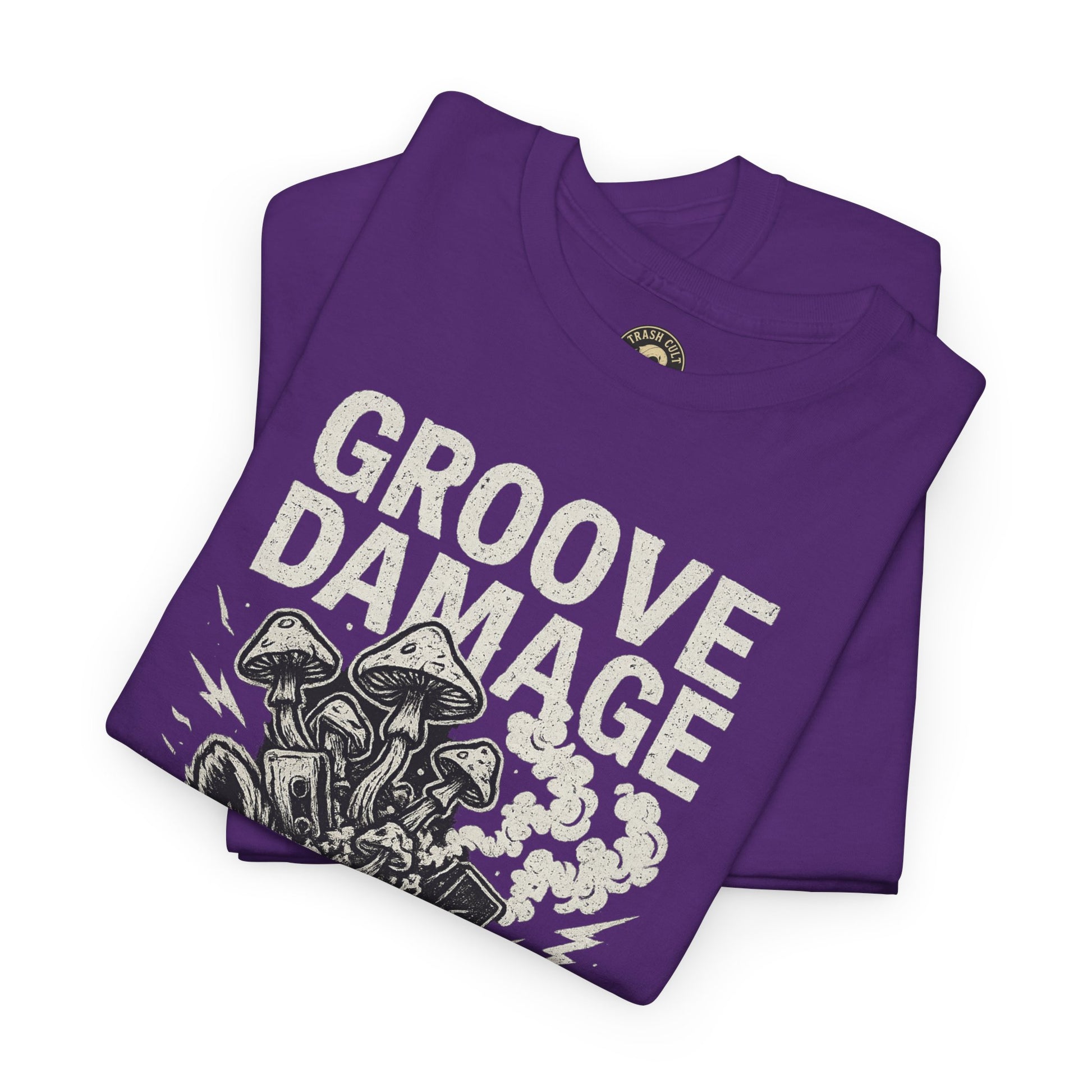 Groove Damage T-Shirt – A Proper Axe x Trash Cult Collab – Stoner Groove Punk Shirt