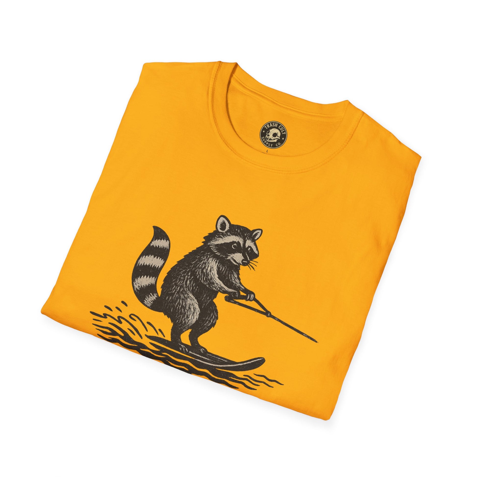 Feral Water Skiing Raccoon Vintage Shirt – Trash Cult Supply Co. | Gildan 2000 Softstyle