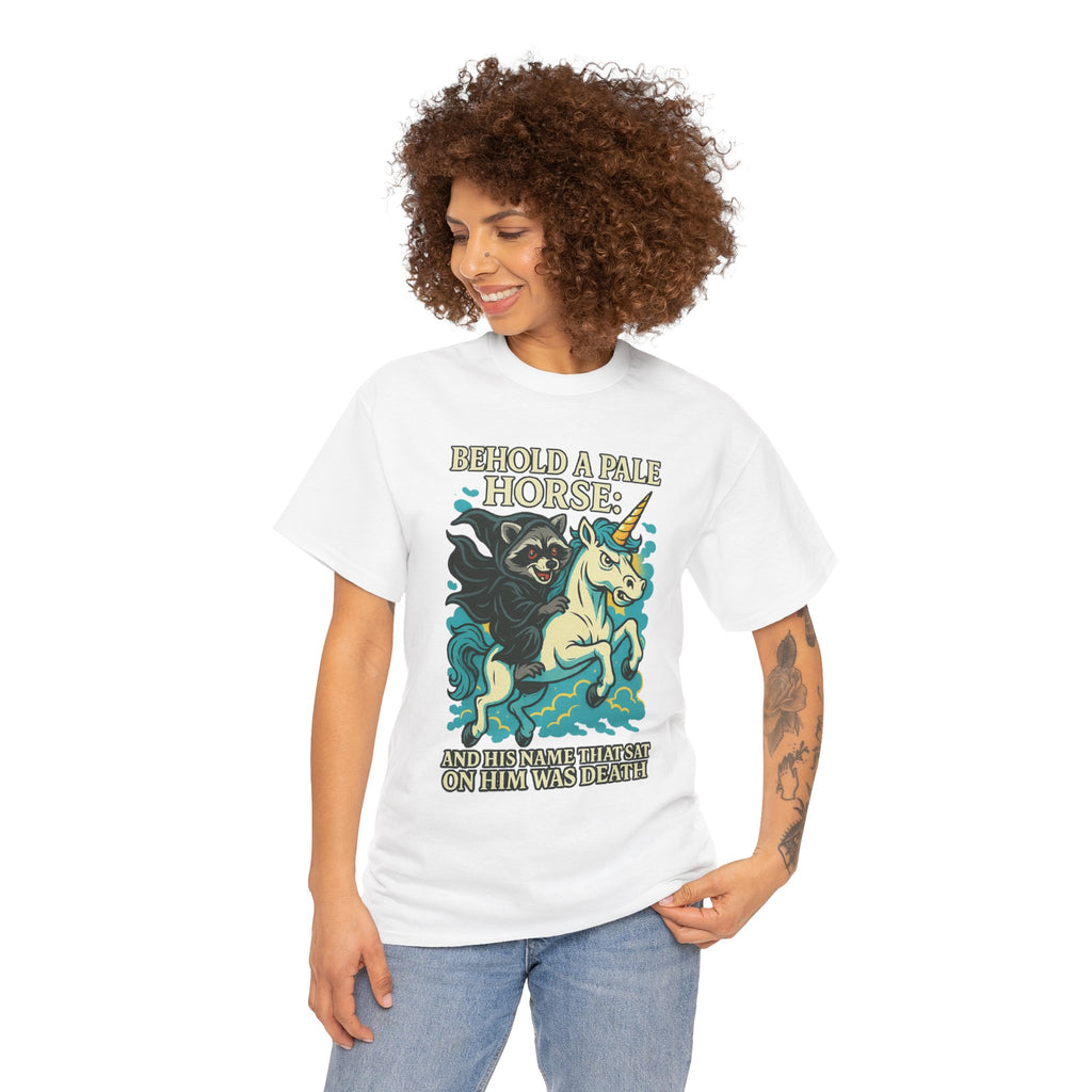 Behold a Pale Horse – Raccoon of Death Shirt | Gildan 5000 Unisex Tee