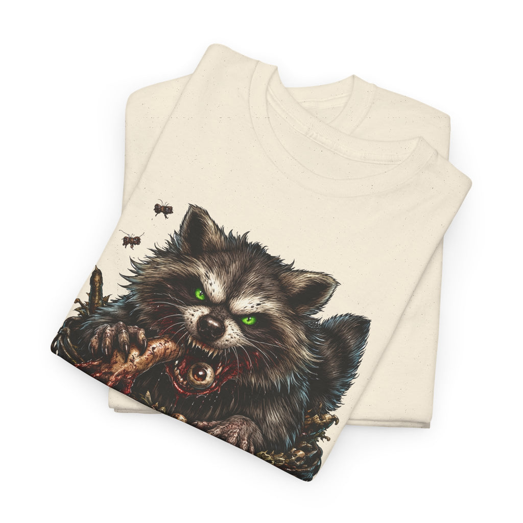 Raccoon 'Trash Cult Supply Co.' Graphic Tee — Vintage Grunge Animal Streetwear
