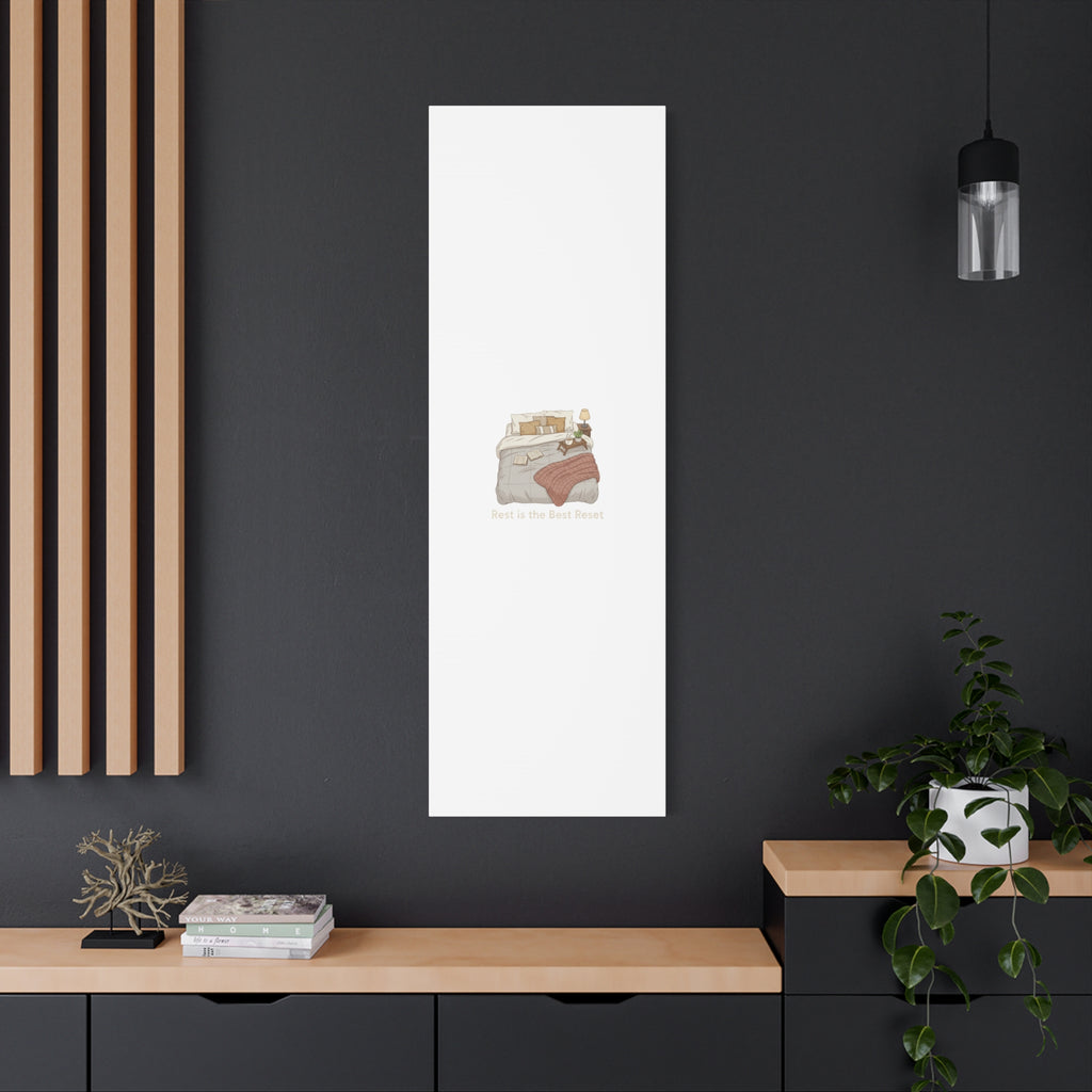 Rest is the Best Reset Canvas | sleepy humor, restful vibes