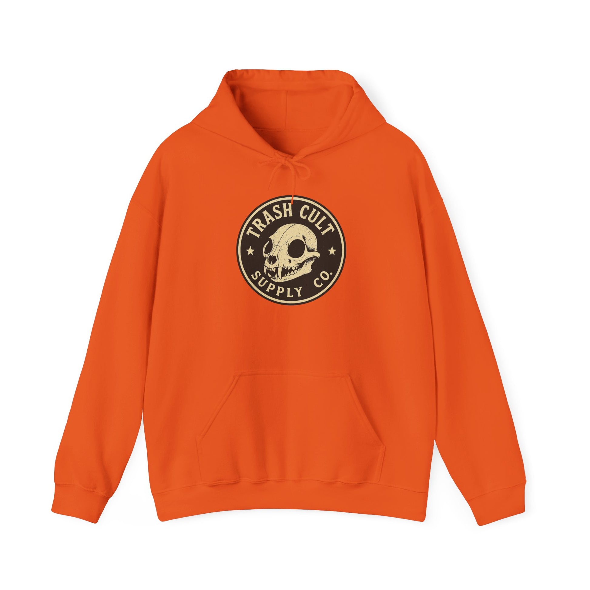 Trash Cult Hooded Sweatshirt, Unisex Hoodie with Skull Design, Perfect for Casual Wear, Gifts for Friends, Cozy Fashion
