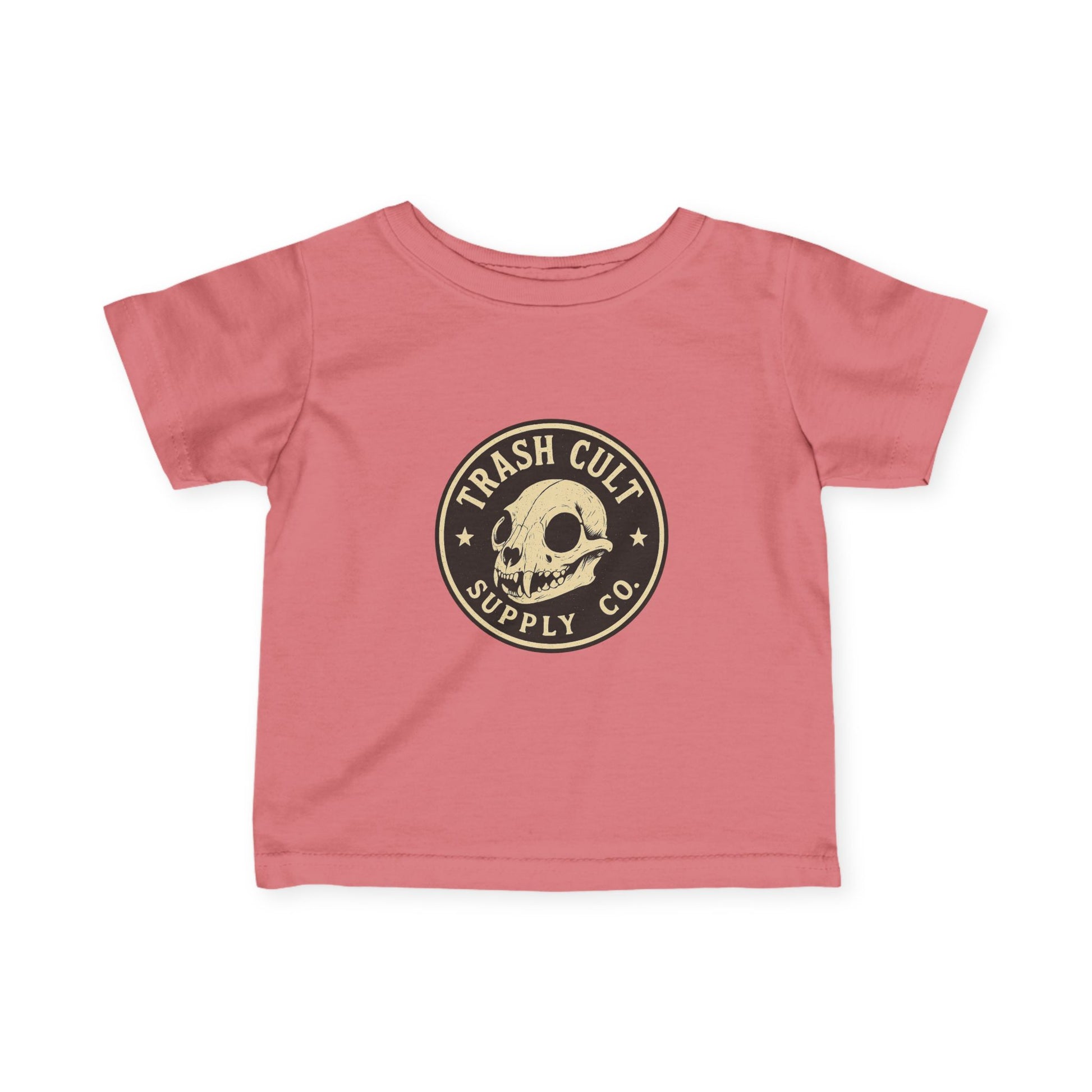 Trash Cult Skull Infant Tee, Baby T-Shirt, Unisex Baby Top, Cute Skull Baby Clothes, Edgy Infant Apparel, Trendy Newborn Gift