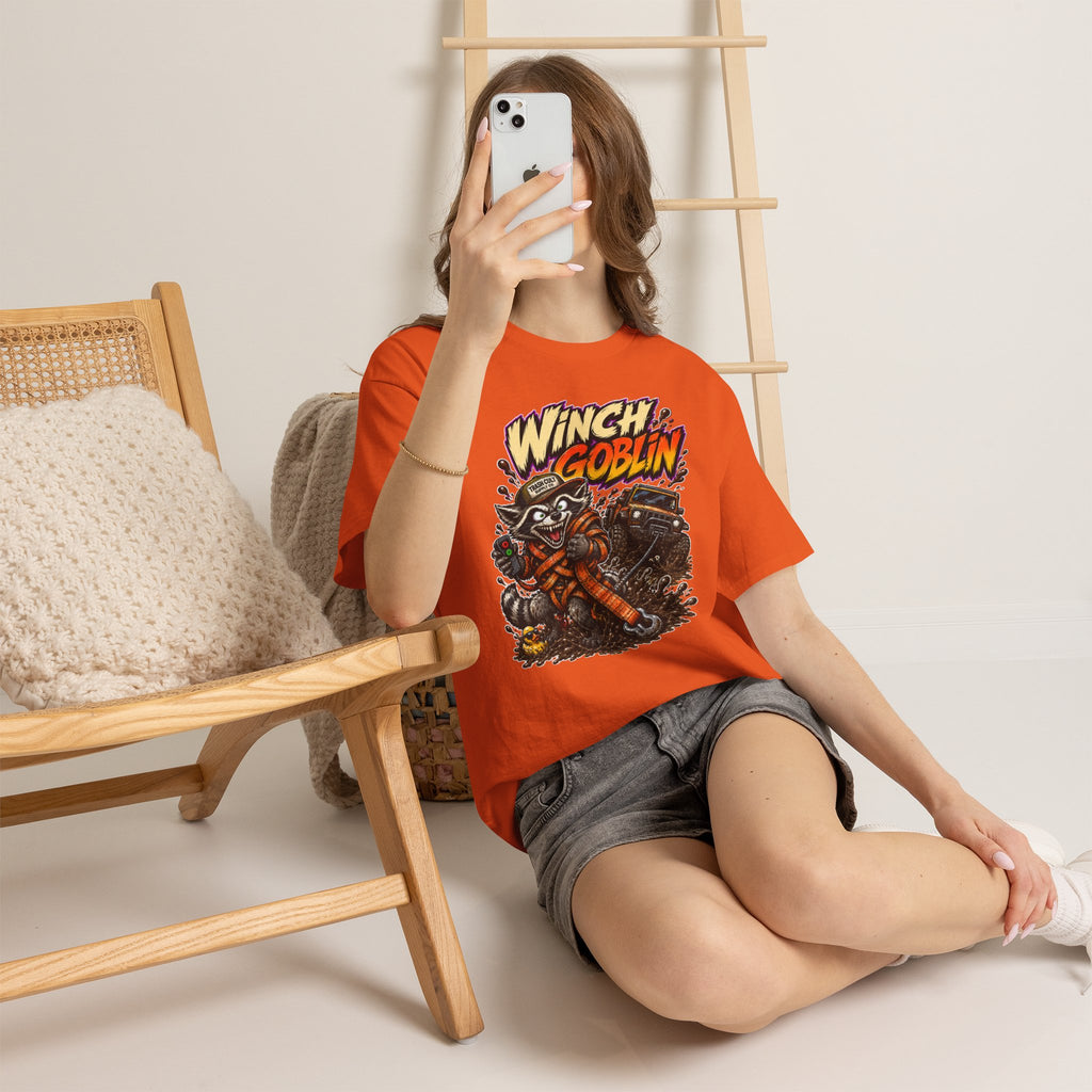 Winch Goblin Tee — Vintage Tow Truck Mechanic Graphic Shirt