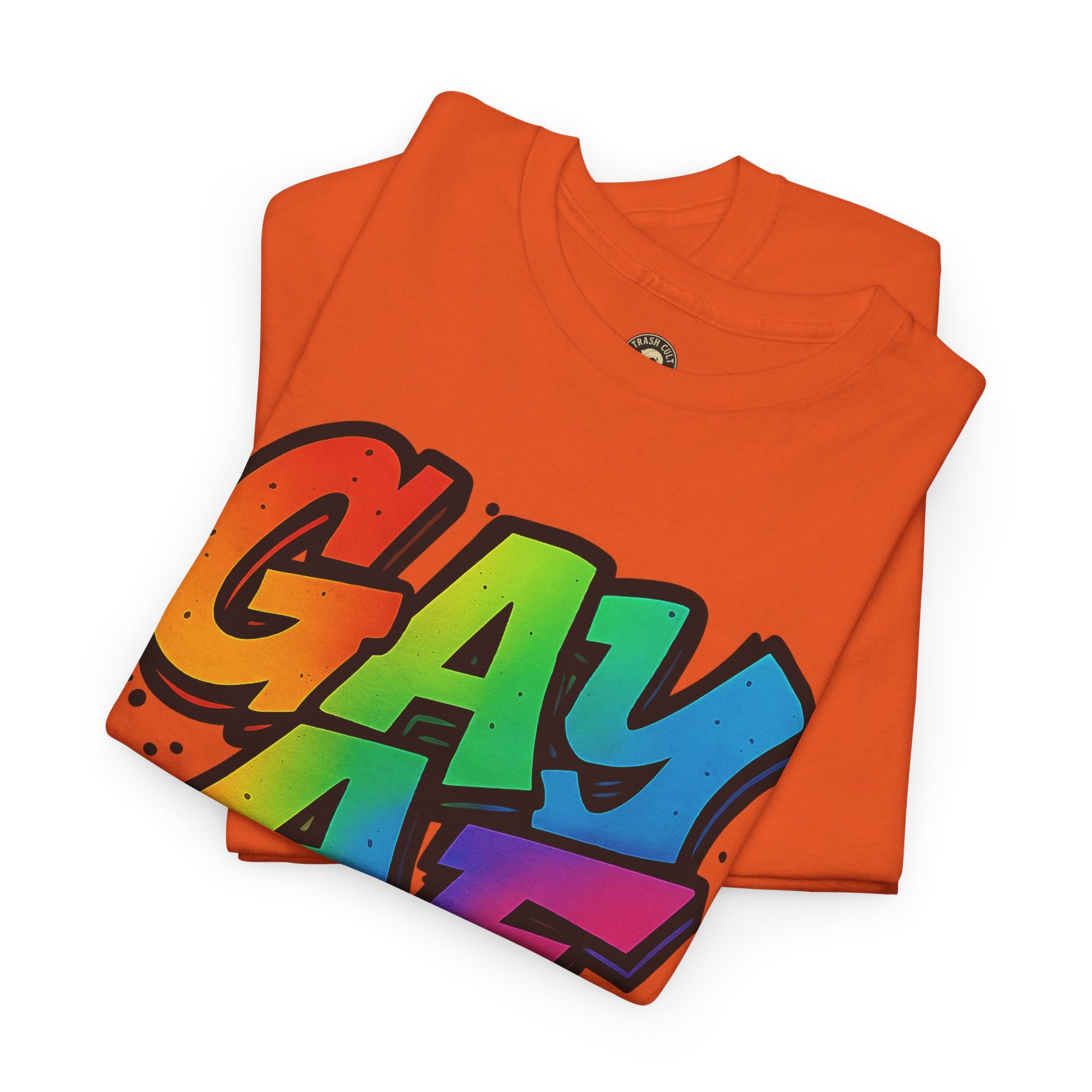 Pride Graphic Tee, Vibrant Gay AF Cotton T-Shirt, LGBTQ+ Celebration Wear, Fun Gift for Friends, Festival Fashion
