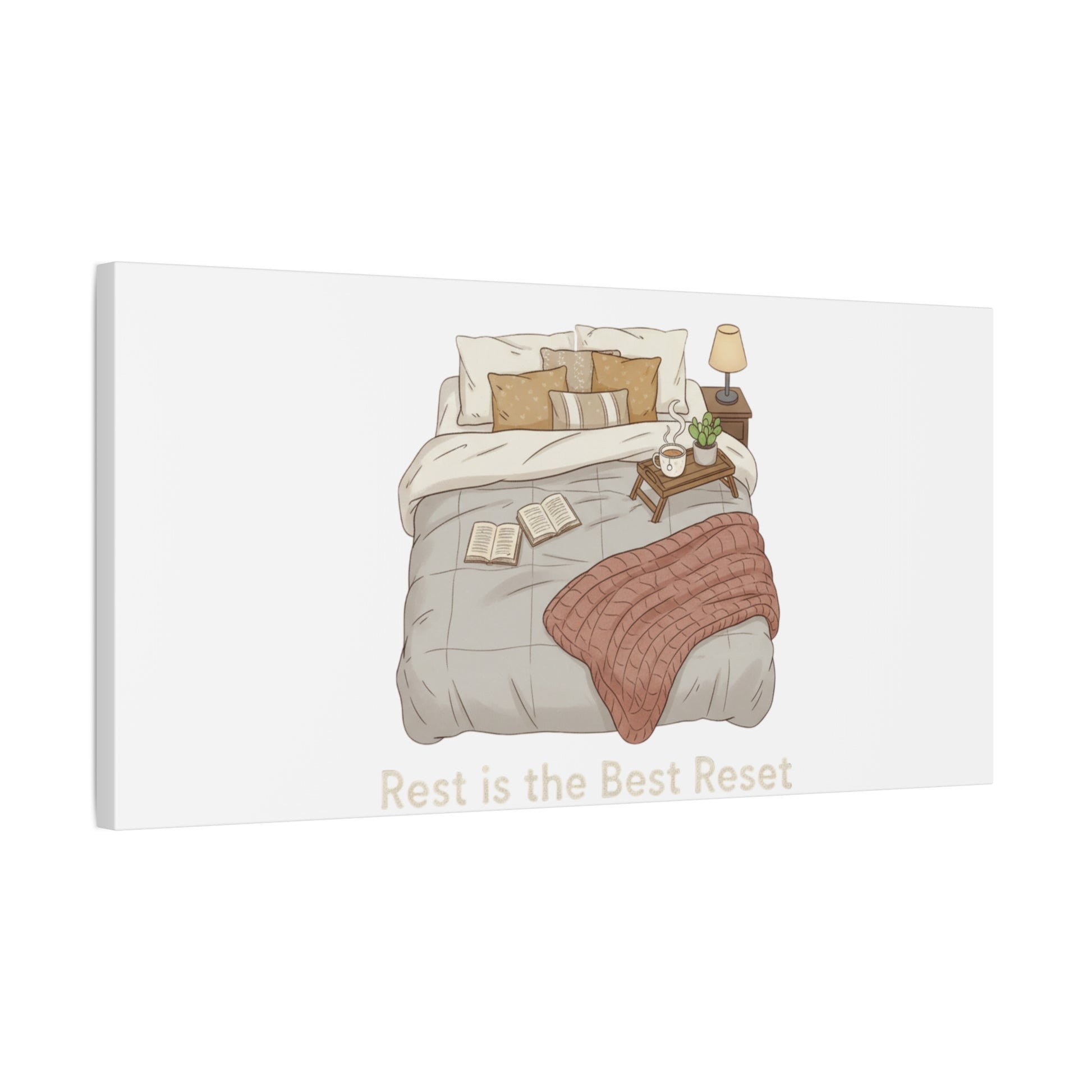 Rest is the Best Reset Canvas | sleepy humor, restful vibes