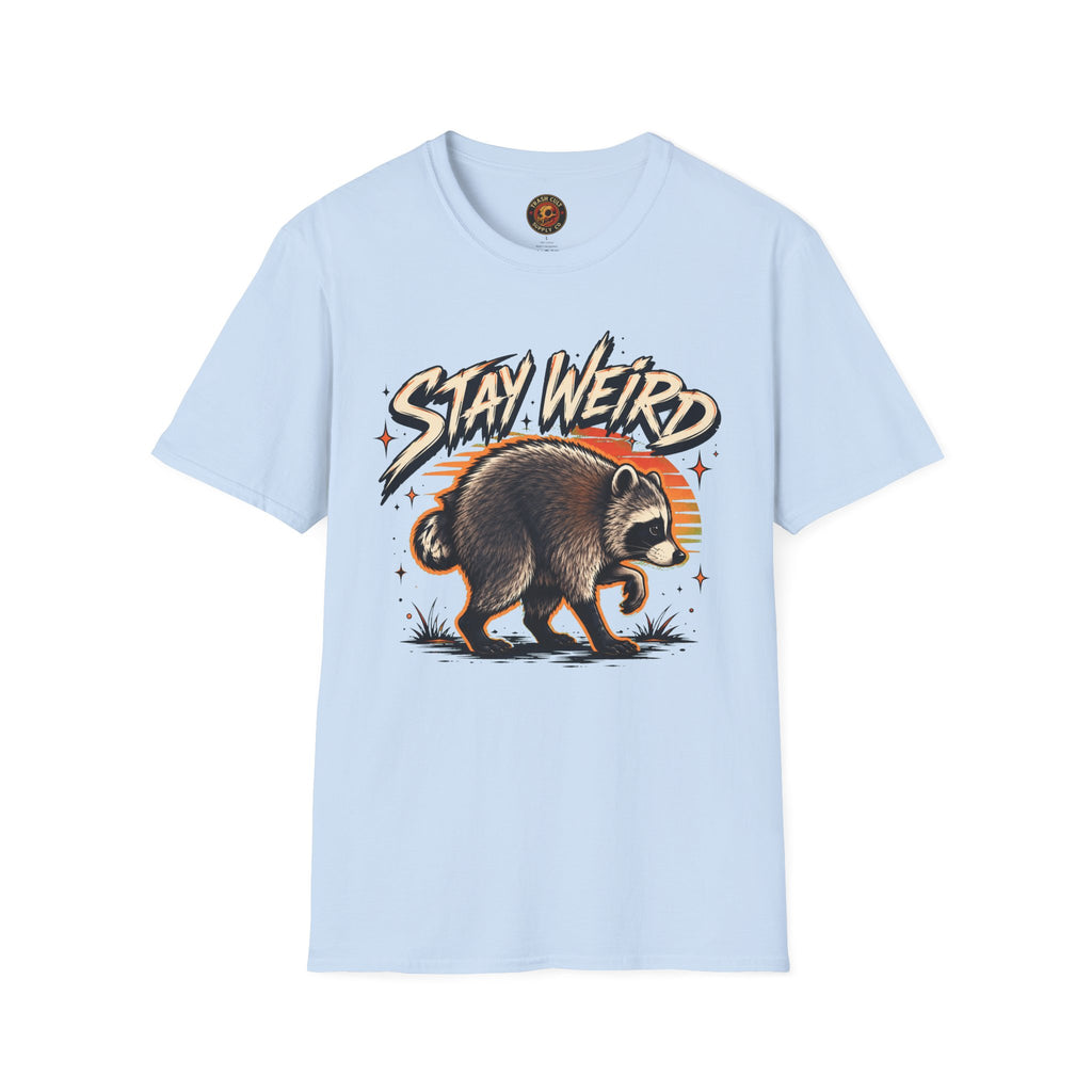 Stay Weird Raccoon Jimothy T-Shirt — Vintage Graphic Tee
