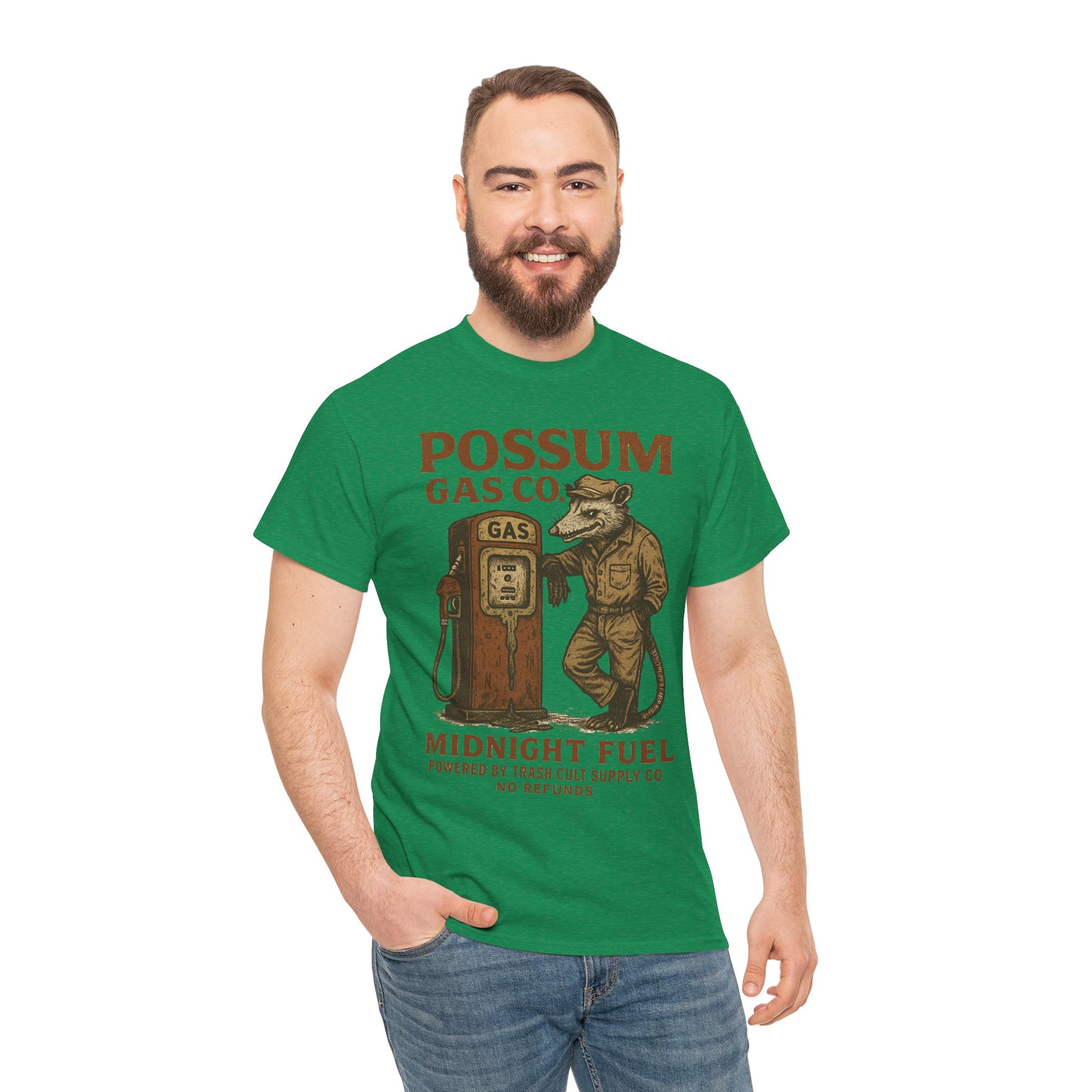 Possum Gas Co. Vintage Feral Mechanic Shirt – Trash Cult Supply Co. – Gildan 5000