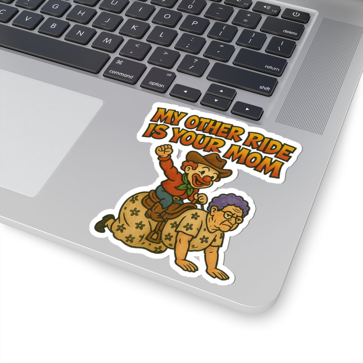 Funny Mom Joke Kiss-Cut Stickers, Laptop Decals, Whimsical Gifts, Hilarious Stickers for Friends, Fun Office Decor