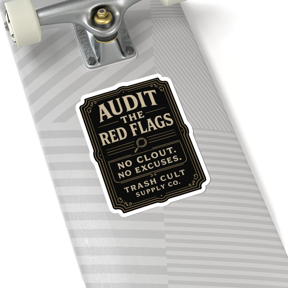 Audit the Red Flags Sticker – Vintage Vigilante | Trash Cult Supply Co.