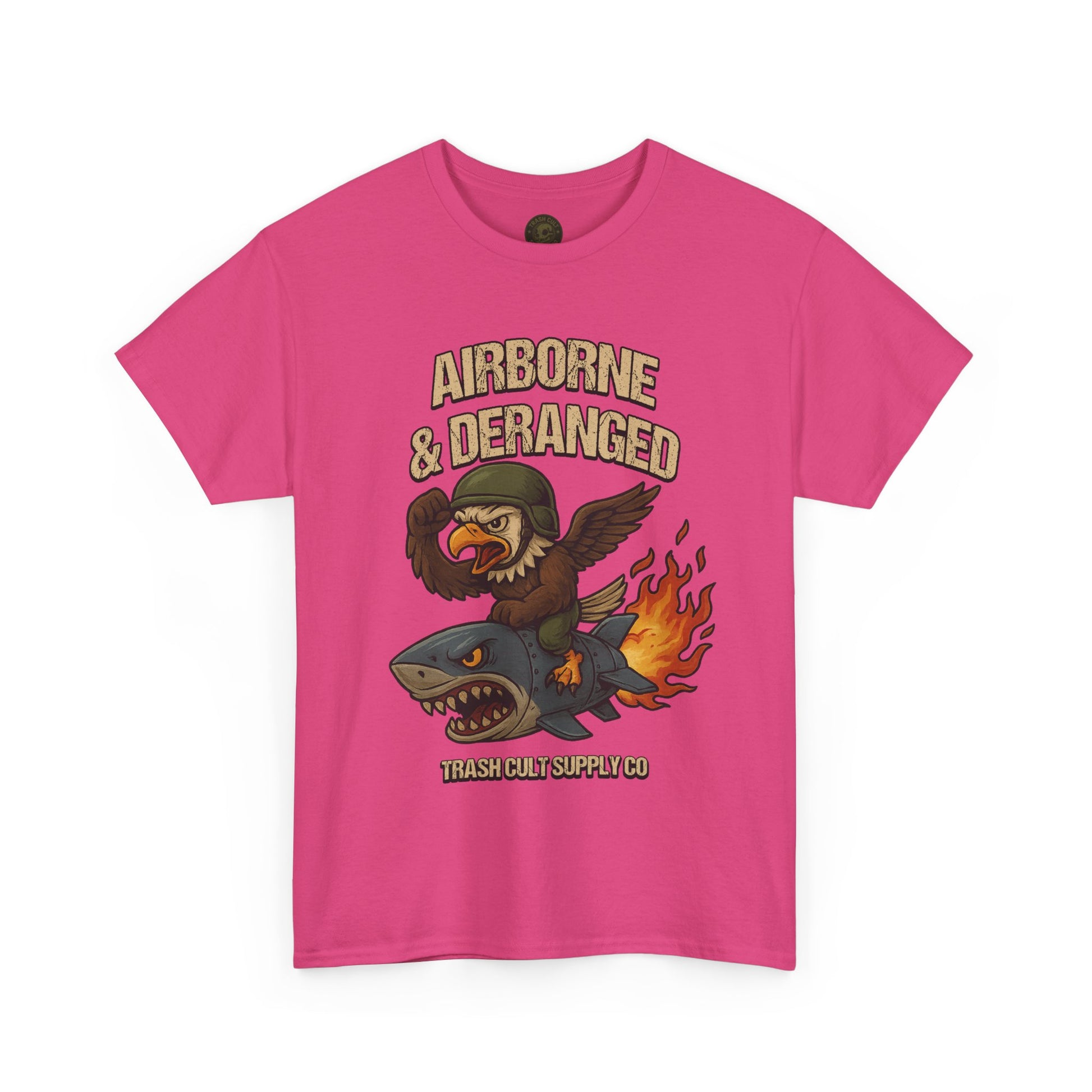 Airborne & Deranged T-Shirt – Trash Cult Supply Co. | Gildan 5000 Heavy Cotton Tee