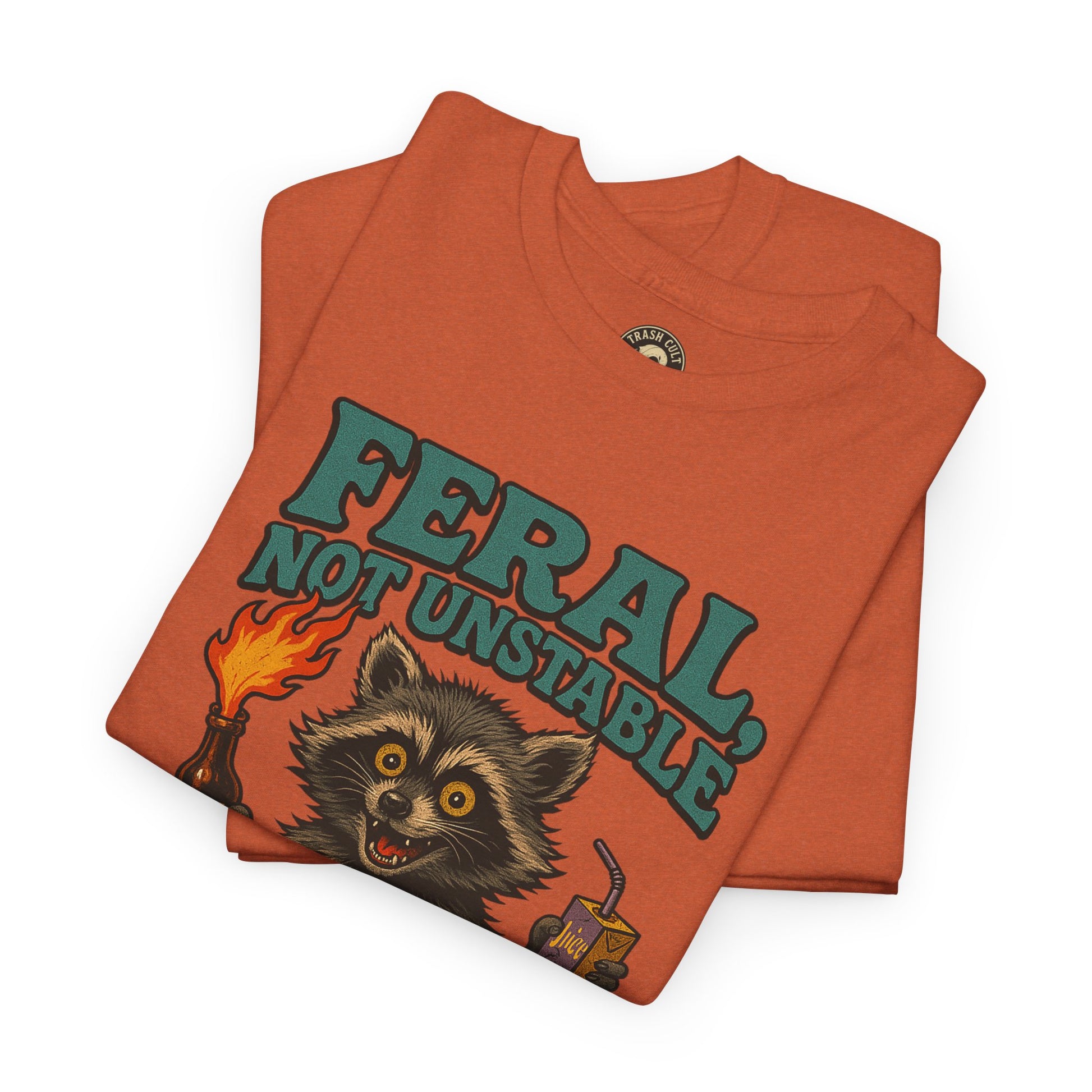 Feral Not Unstable Tee, Streetwear Tee, Graphic Shirt, Funny T-Shirt, Humor Clothing, Unique Gift