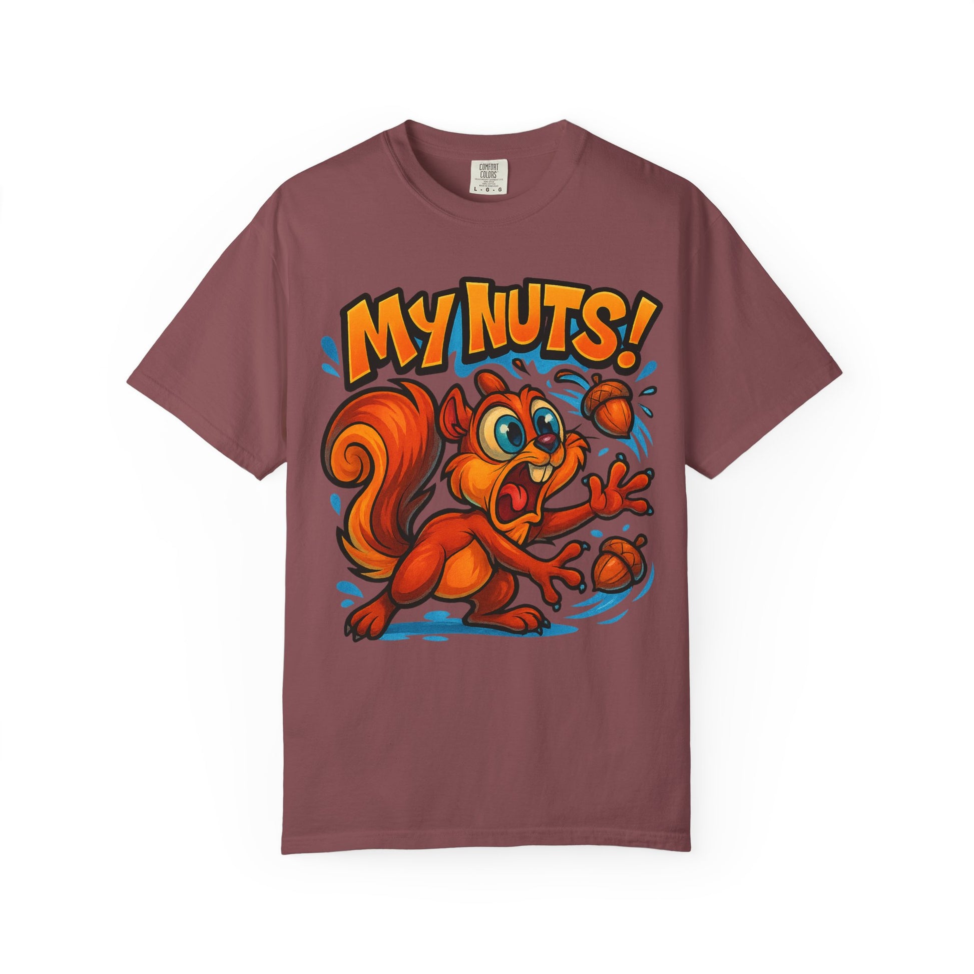 My Nuts! Squirrel Shirt – Funny New School Tattoo Style Tee | Gildan 5000