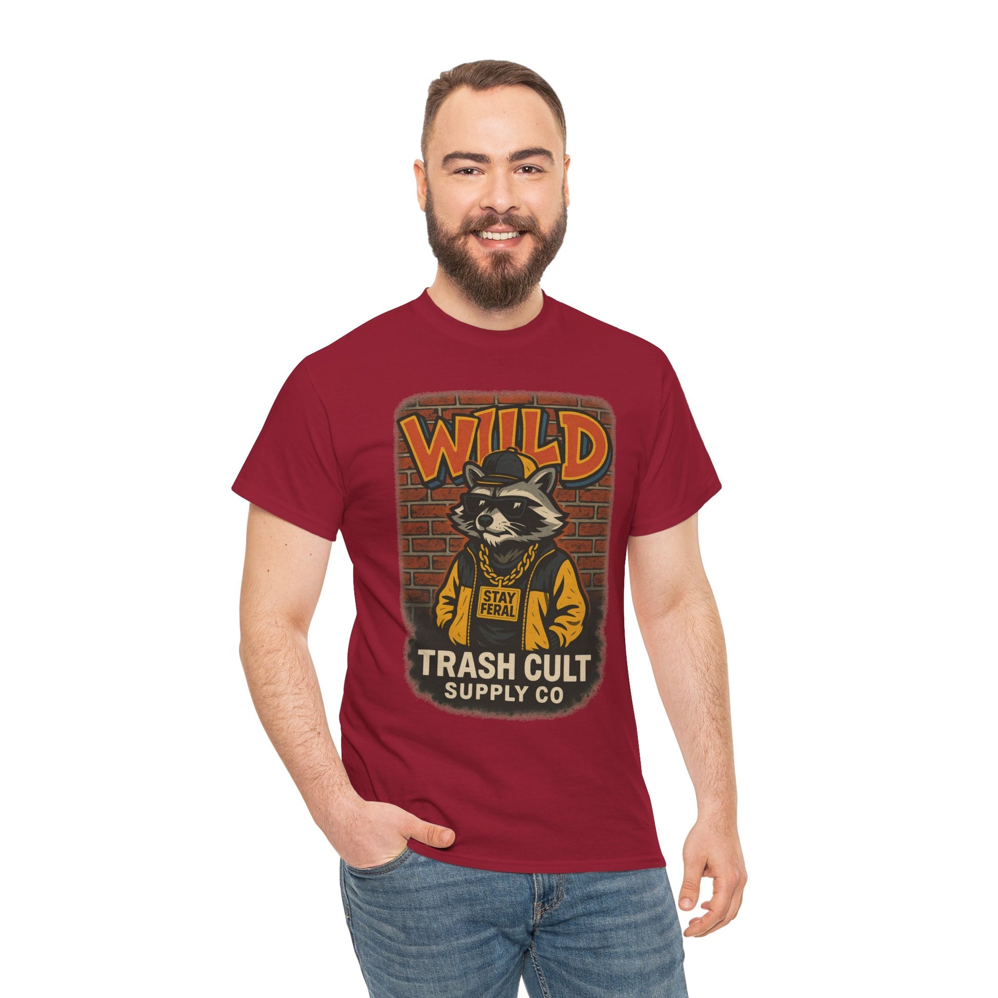 Wild Trash Cult Unisex Tee, Retro Animal T-Shirt, Graphic Tee, Eco-Conscious Apparel, Gift for Nature Lovers, Casual Streetwear