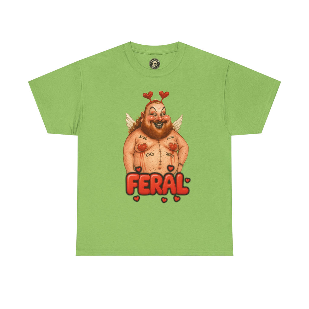 Feral Cupid Macabre Valentine Shirt | Fun Graphic Shirt, Quirky Gift, Casual Wear, Valentine's Apparel, Trendy Statement Top