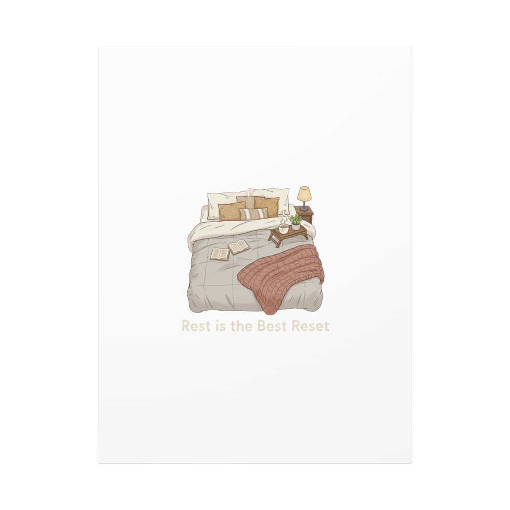 Rest is the Best Reset Canvas | sleepy humor, restful vibes