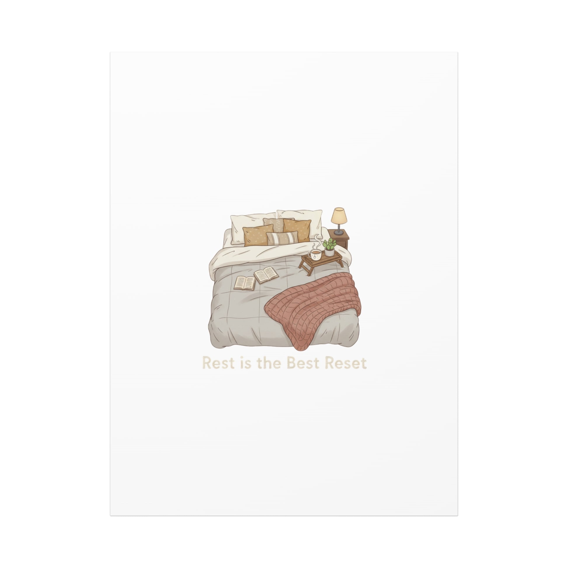 Rest is the Best Reset Canvas | sleepy humor, restful vibes