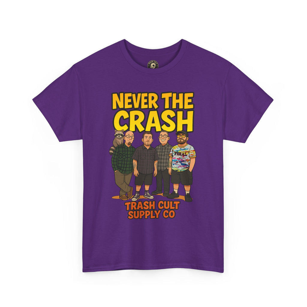 Never The Crash Band Shirt – Bold Graffiti Logo Tee - EXCLUSIVE | Gildan 5000