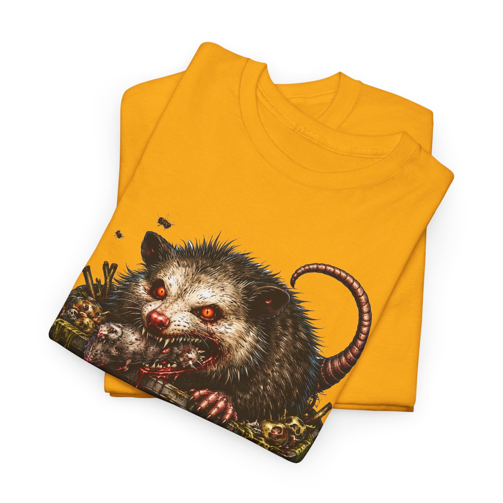 Opossum Trash Cult Tee — Vintage Grunge Wildlife Graphic T-Shirt