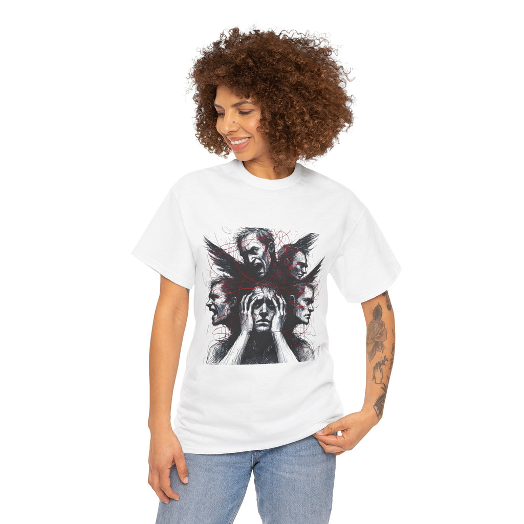 Xian Allen x Trash Cult Shirt – “Loud Inside My Head” | Dark Illustrative Art Tee