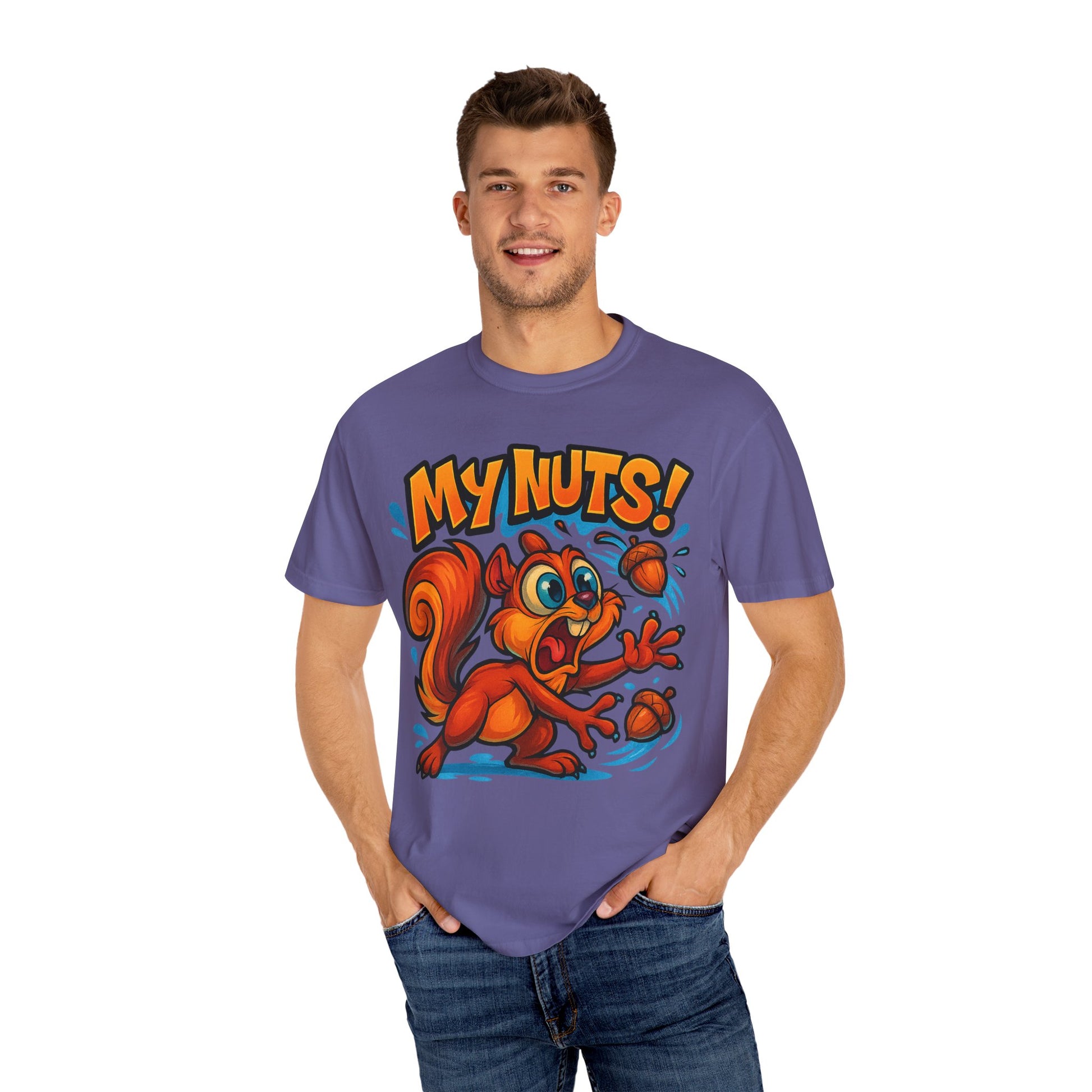 My Nuts! Squirrel Shirt – Funny New School Tattoo Style Tee | Gildan 5000