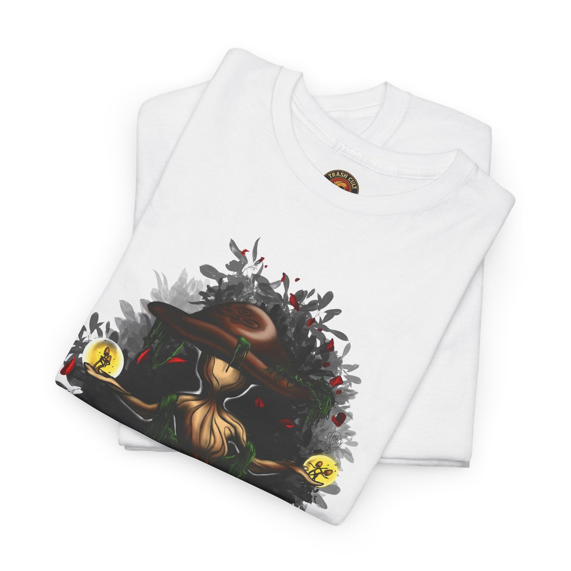 Mushroom Spirit T-Shirt – Lara Davenport x Trash Cult Supply Co. Collab (Gildan 5000)