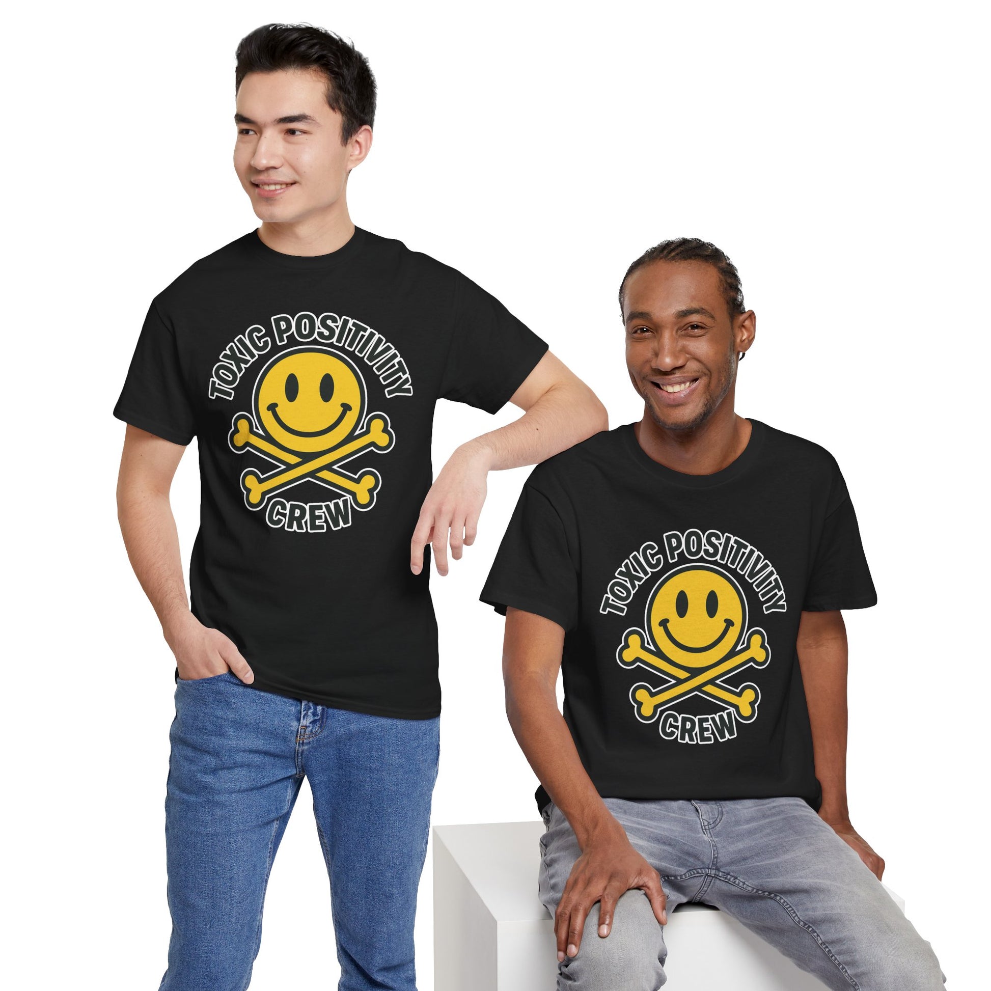 Toxic Positivity Tee | Fun Graphic Shirt for Casual Wear, Gifts, Festivals, Anti-Toxic Vibes, Everyday Style, Unisex T-Shirt