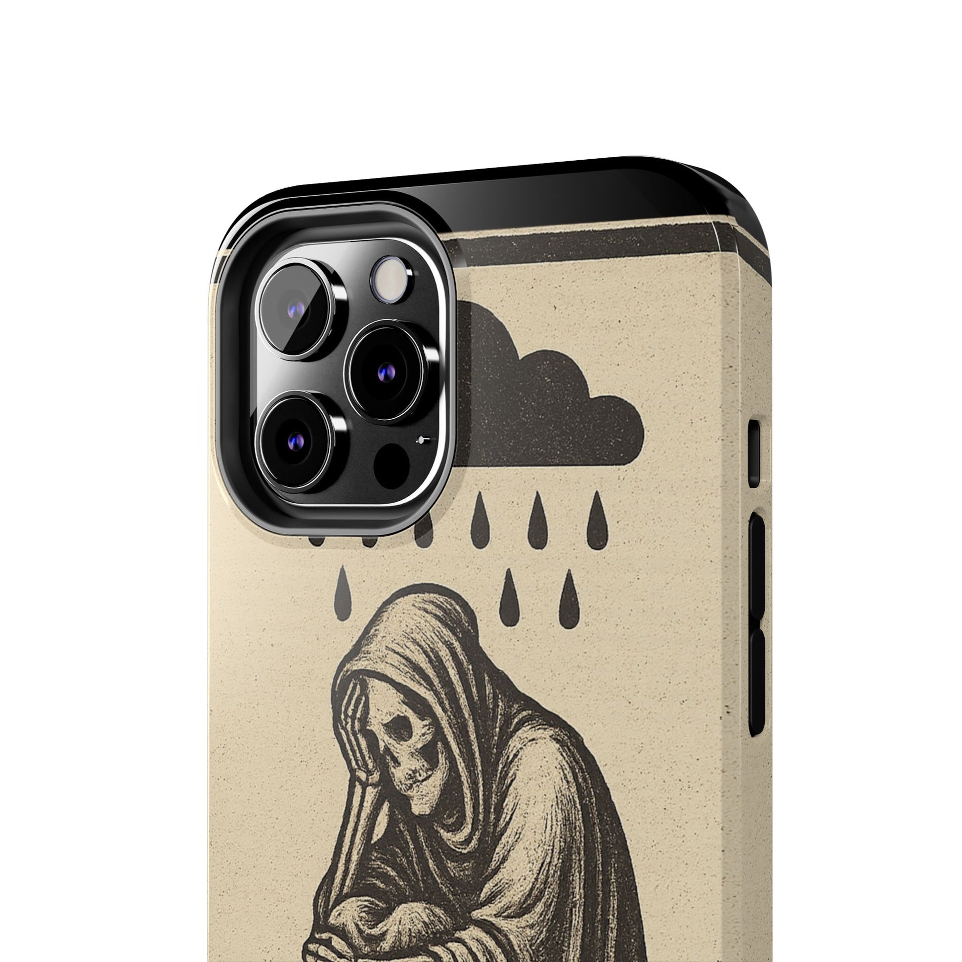 Dark Humor Phone Case, Goth iPhone Cover, Macabre Gift, Depression Art Case, Unique Phone Protector