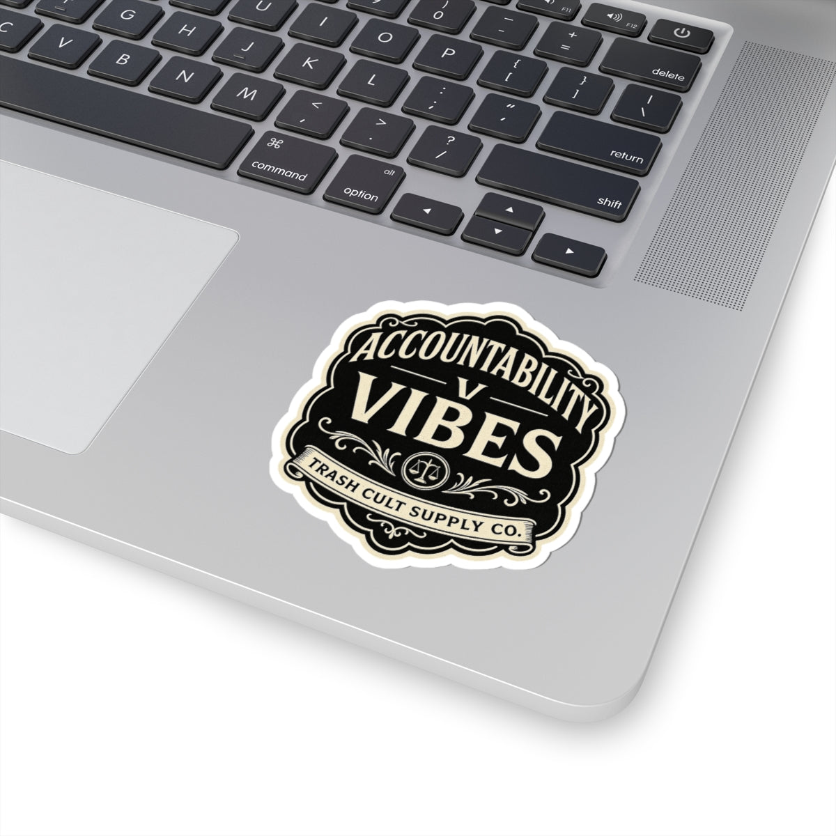 Accountability > Vibes Sticker – Vintage Vigilante | Trash Cult Supply Co.