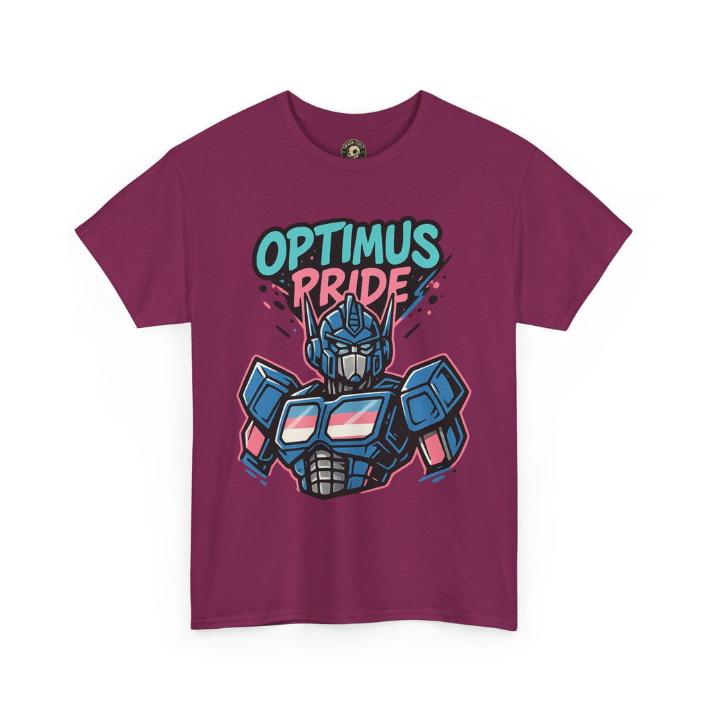 Optimus Pride T-Shirt – Trans Pride Robot Graphic Tee | Gildan 5000 Unisex Shirt
