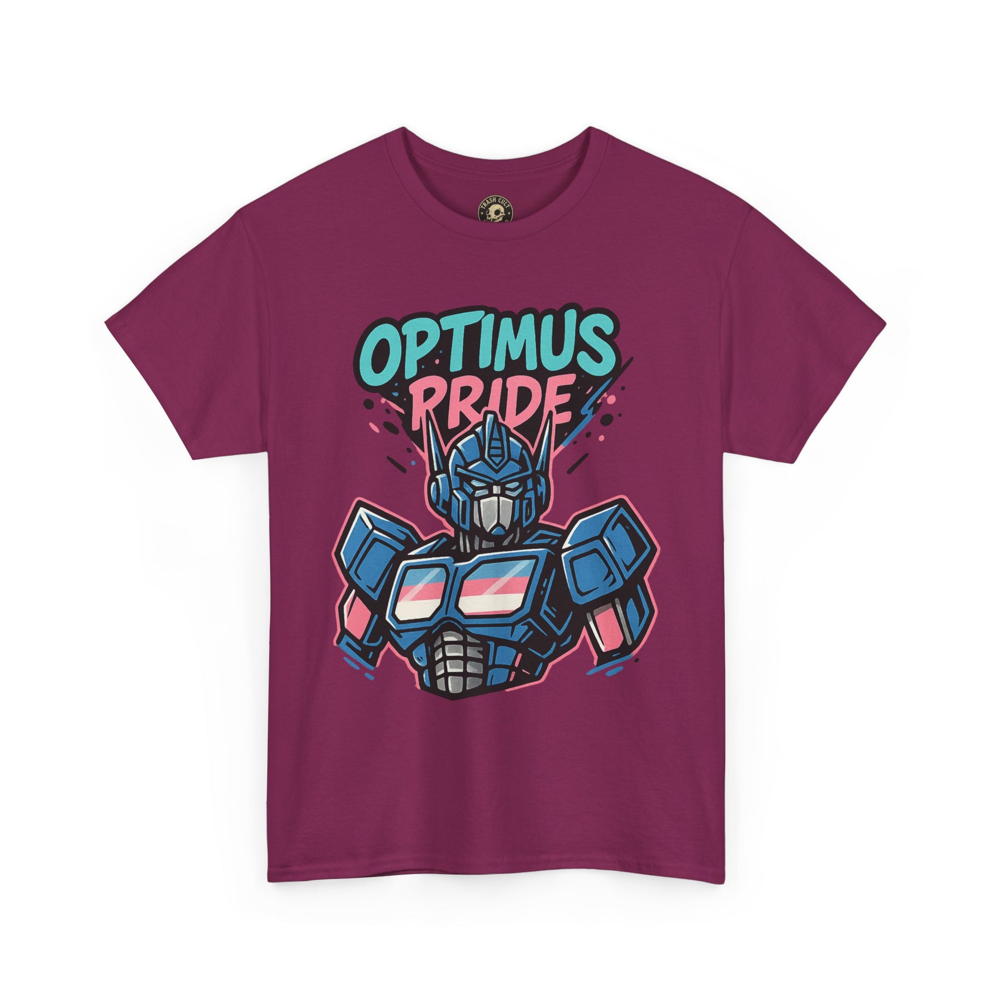 Optimus Pride T-Shirt – Trans Pride Robot Graphic Tee | Gildan 5000 Unisex Shirt