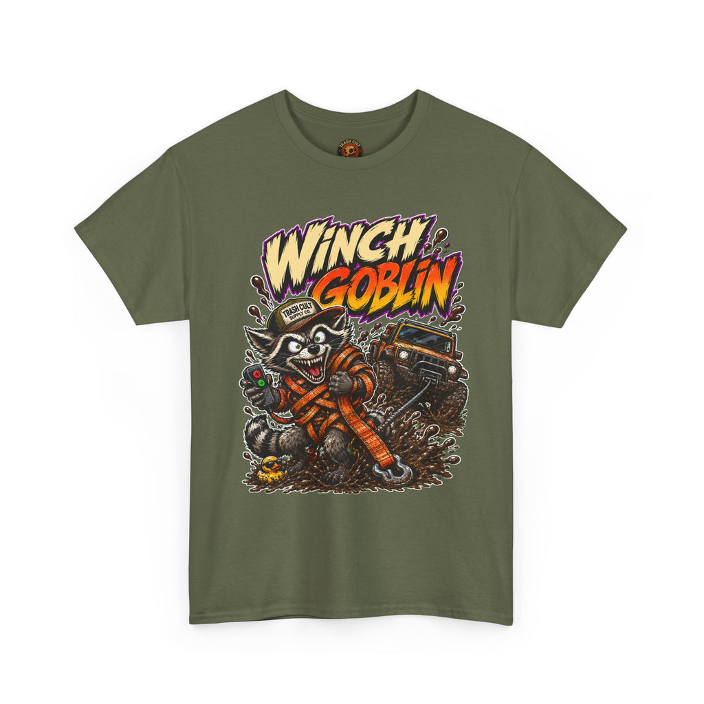Winch Goblin Tee — Vintage Tow Truck Mechanic Graphic Shirt