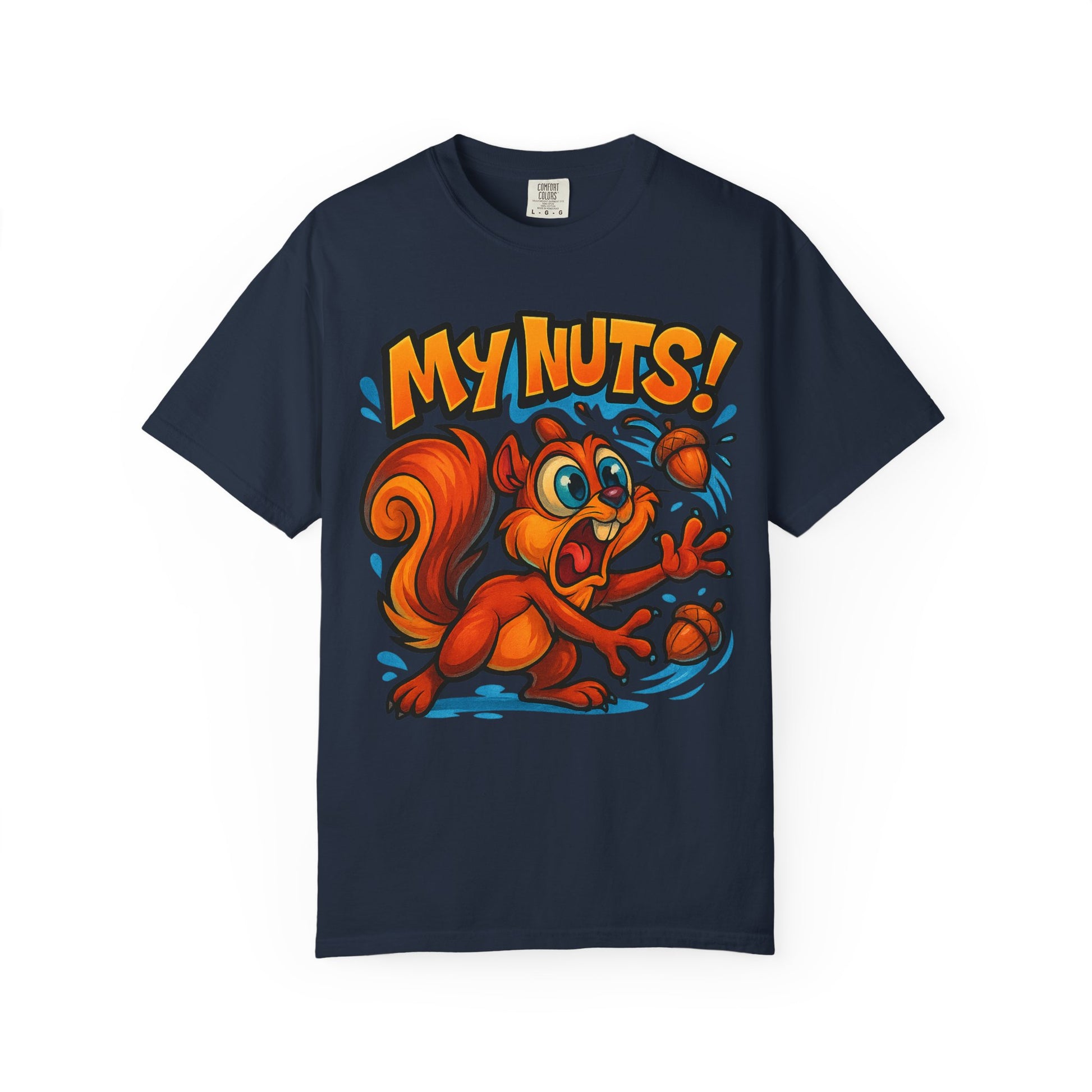 My Nuts! Squirrel Shirt – Funny New School Tattoo Style Tee | Gildan 5000