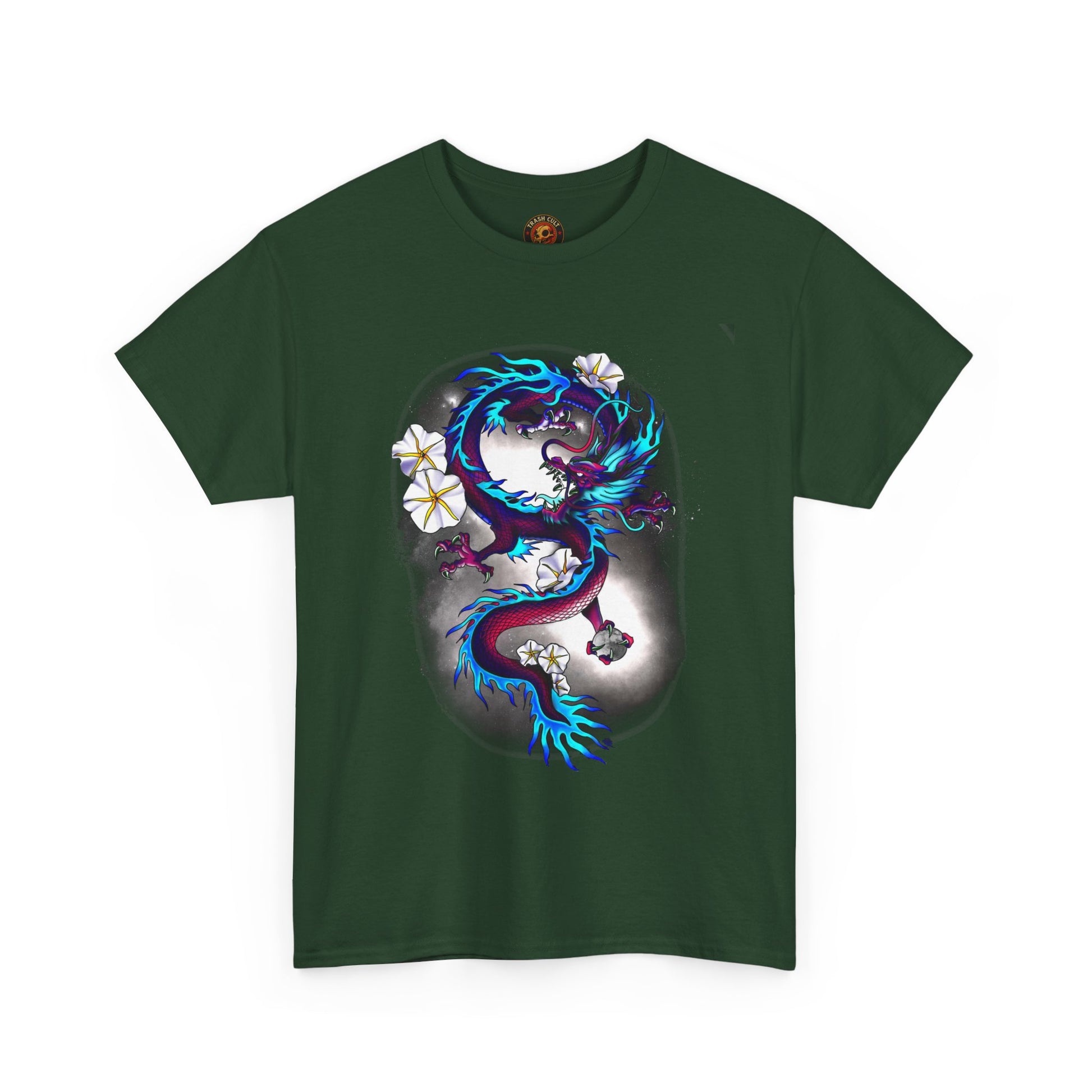 Electric Dragon Tattoo T-Shirt – Lara Davenport x Trash Cult Supply Co. Collab (Gildan 5000)