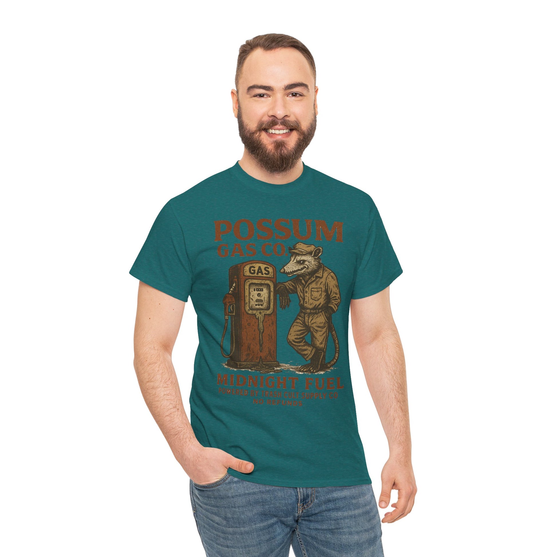 Possum Gas Co. Vintage Feral Mechanic Shirt – Trash Cult Supply Co. – Gildan 5000