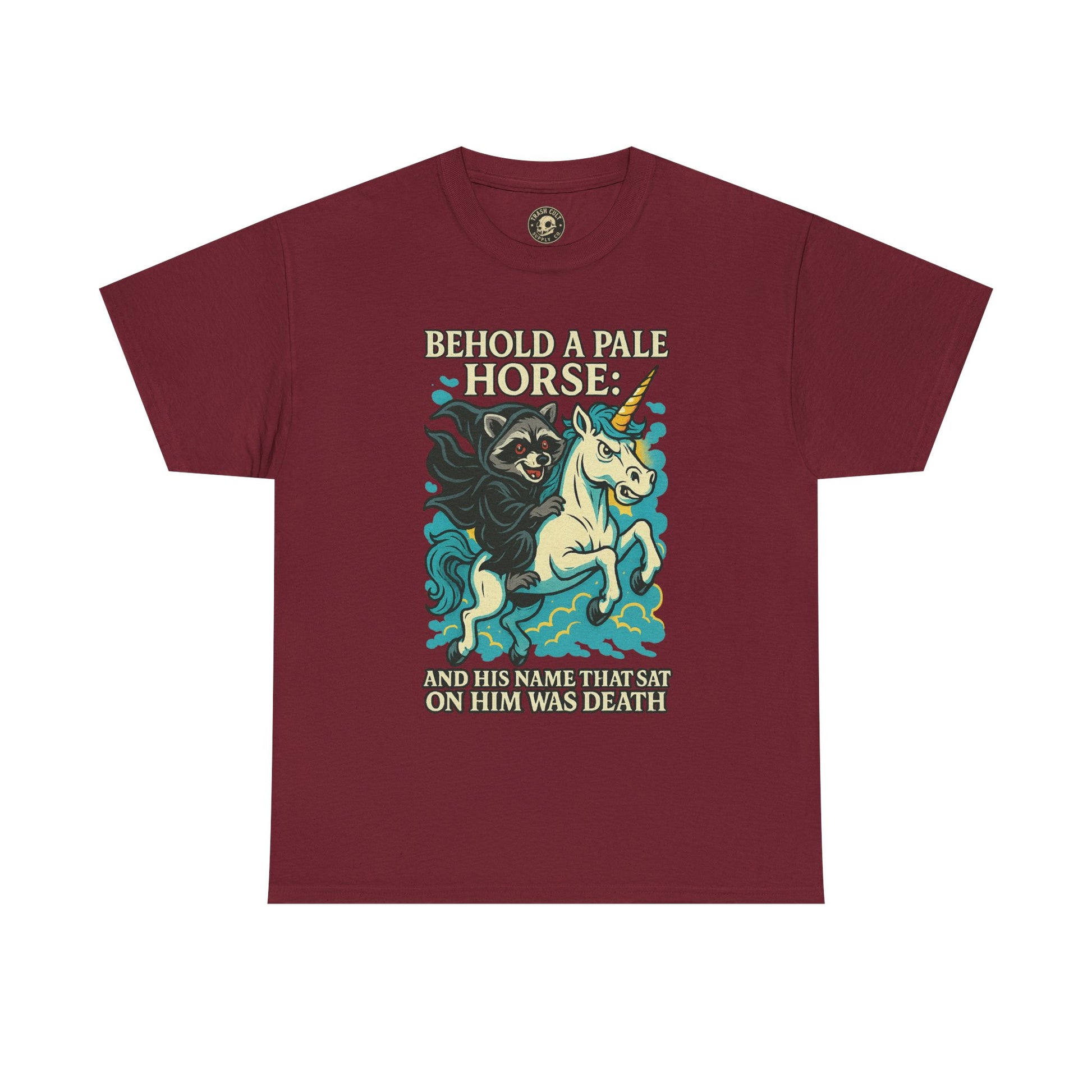 Behold a Pale Horse – Raccoon of Death Shirt | Gildan 5000 Unisex Tee
