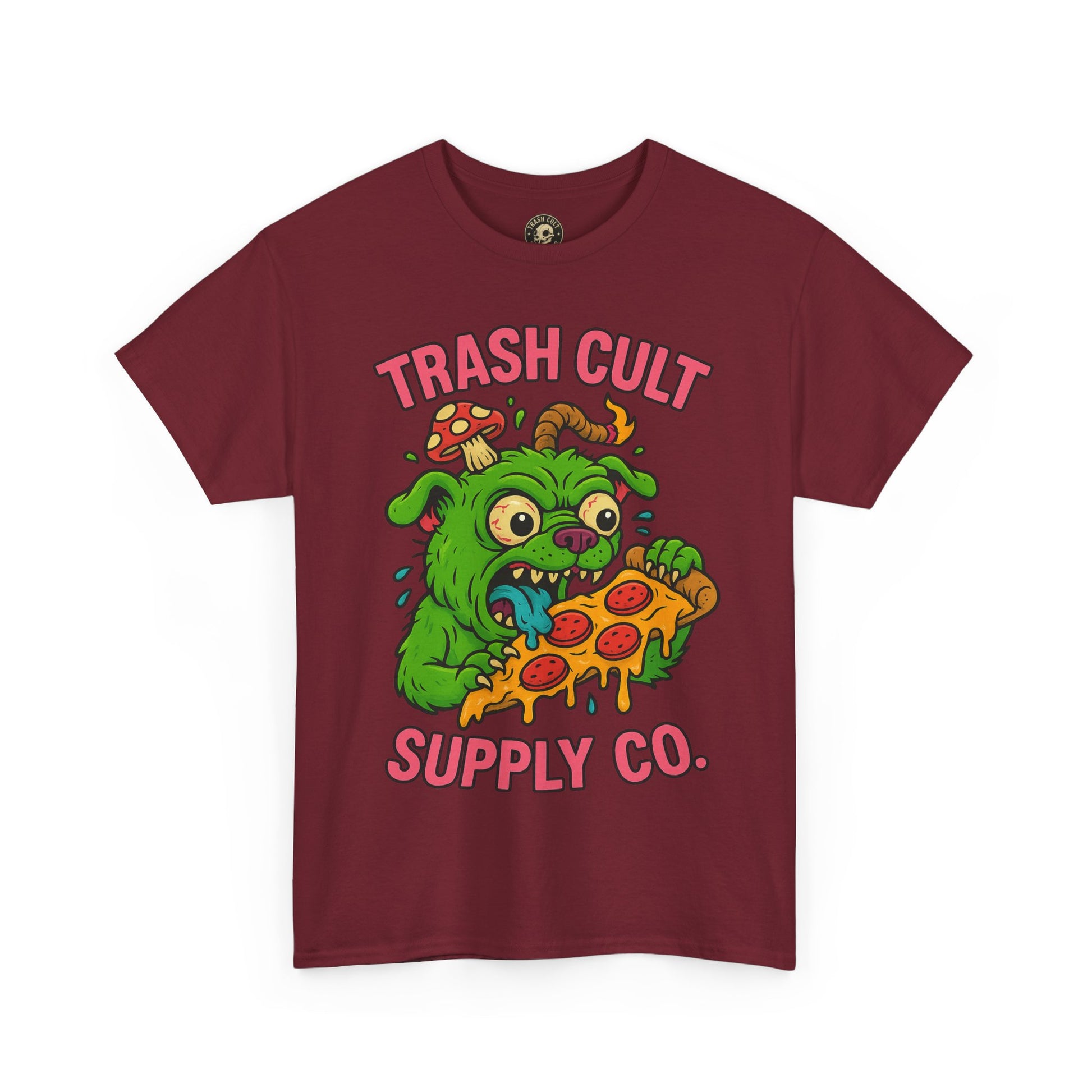 Feral Pizza Monster Shirt – Trash Cult Supply Co | Gildan 5000 Graphic Tee