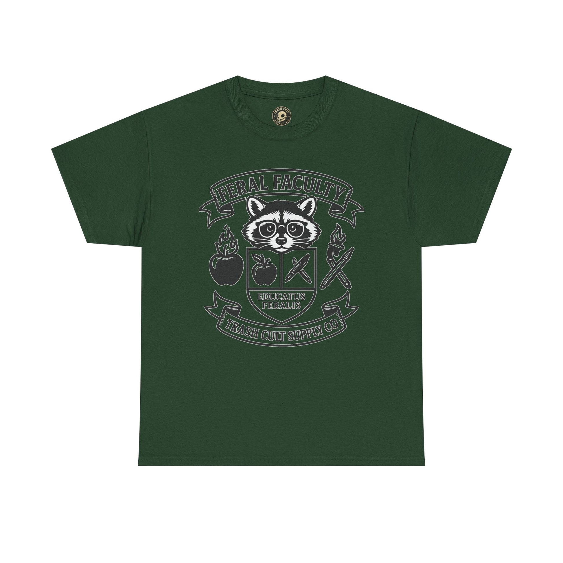 Feral Faculty Tee, Fun Teacher Shirt, Animal Lover Gift, Cool Graphic Tee, Casual Everyday Wear, Unisex Cotton T-Shirt