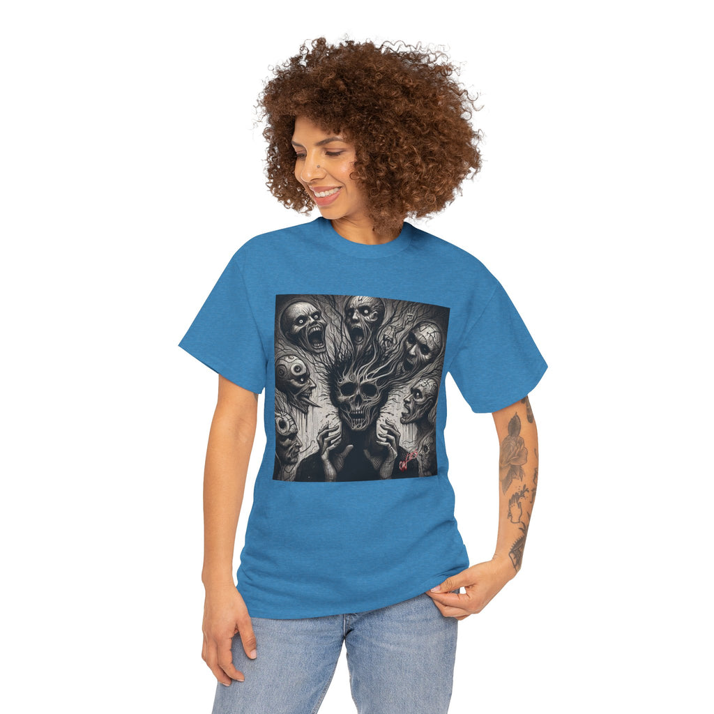 Xian Allen x Trash Cult Shirt – “Voices in the Void” | Horror Skull Scream T-Shirt