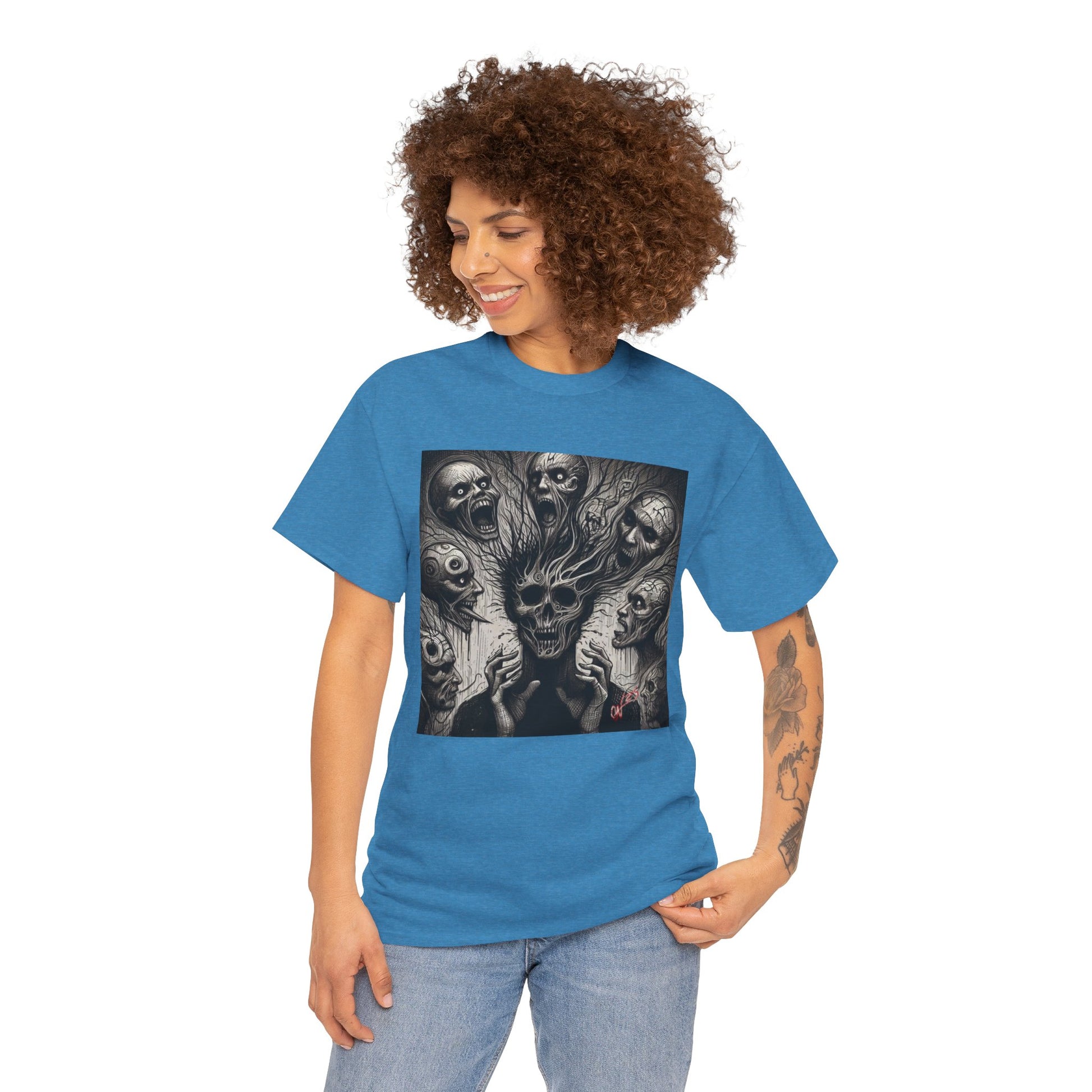 Xian Allen x Trash Cult Shirt – “Voices in the Void” | Horror Skull Scream T-Shirt