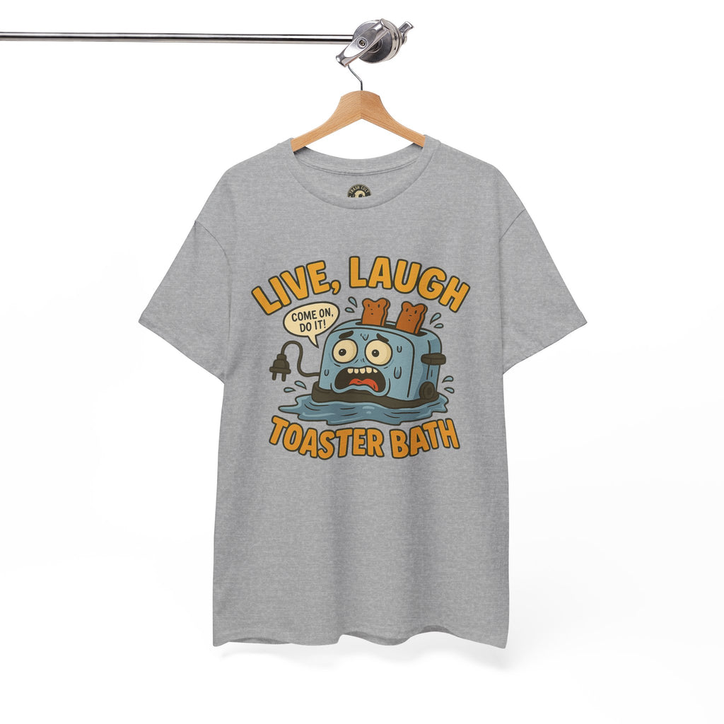 Funny Toaster Bath Tee, Humorous Unisex Shirt, Gift for Friends, Lightweight Cotton Tee, Birthday Party Outfit